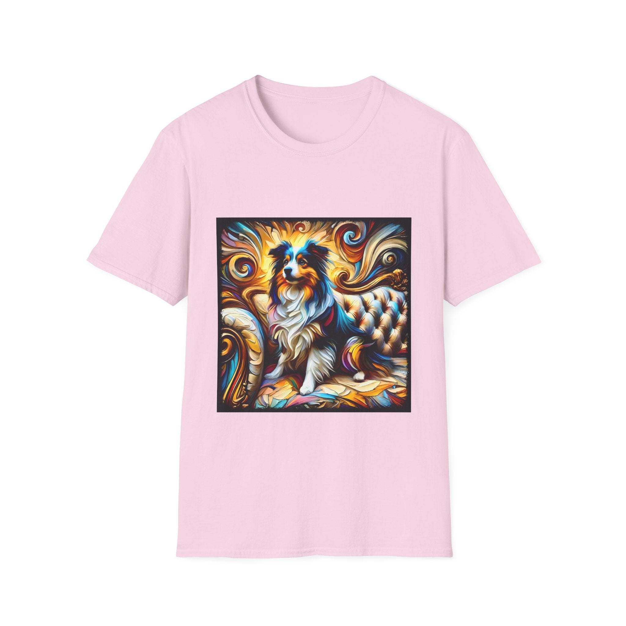 Miniature American Shepherd Sunburst Swirl | Unisex Dog T-Shirt