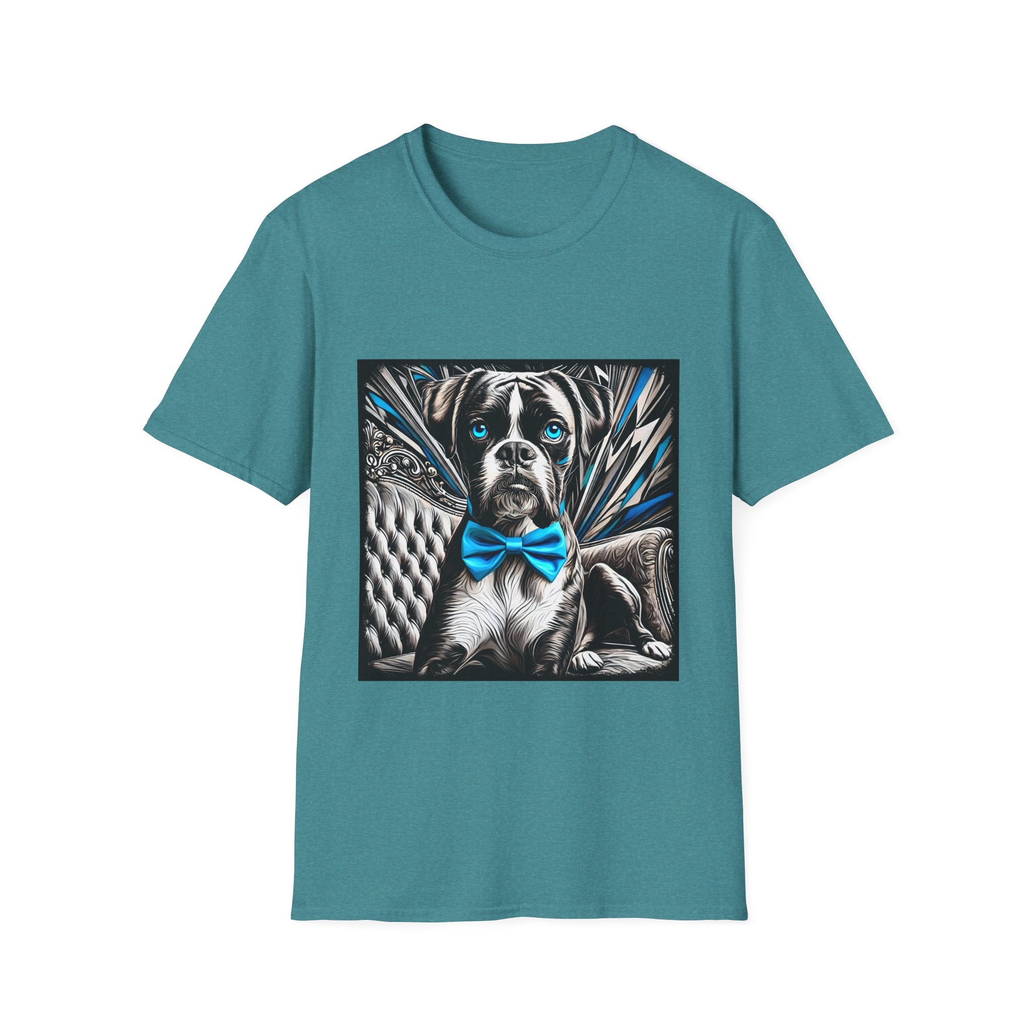 Boxer B&W Bold Blue Eyes | Unisex Dog T-Shirt