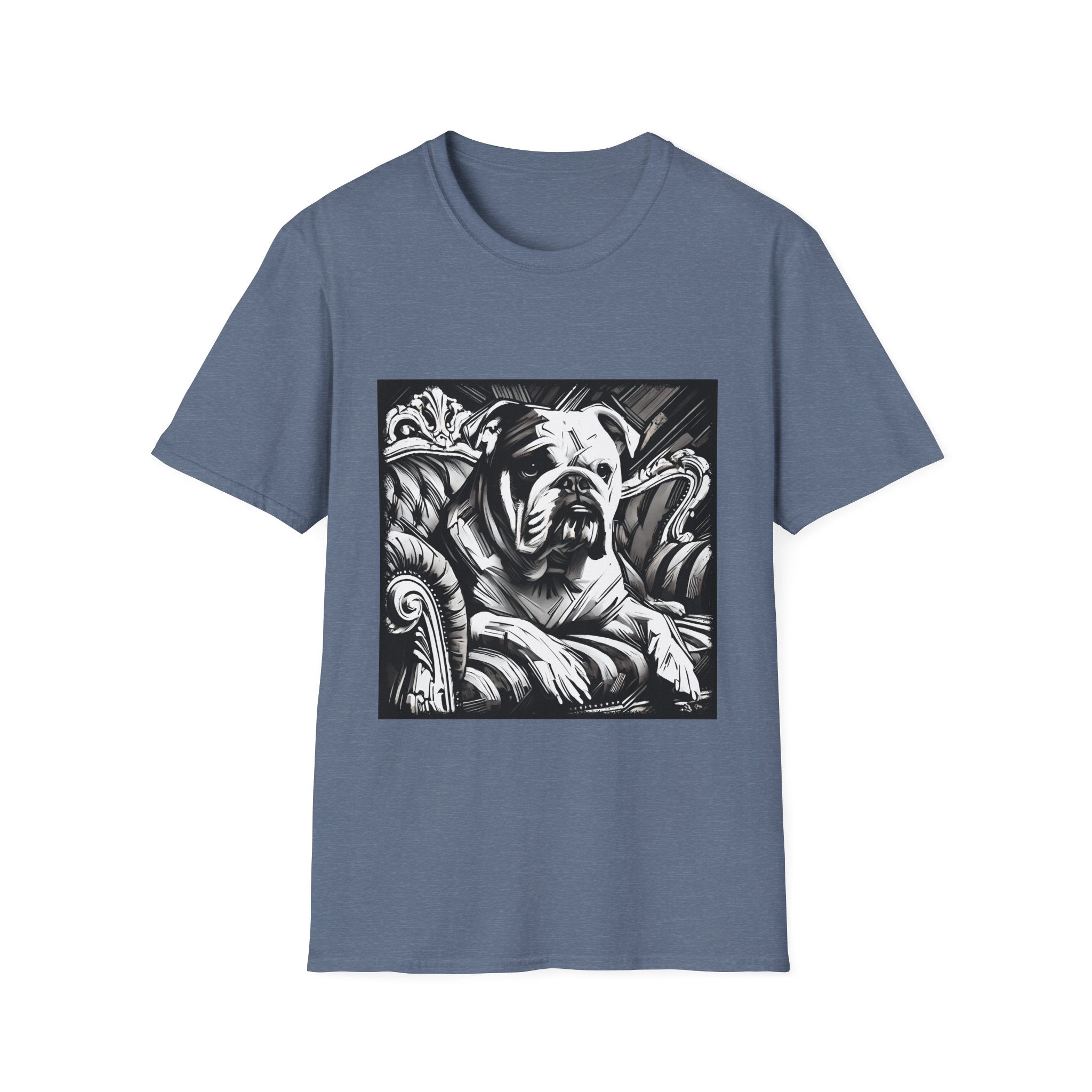 Bulldog B&W Bold | Unisex Dog T-Shirt