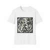Bulldog B&W Geometric | Unisex Dog T-Shirt