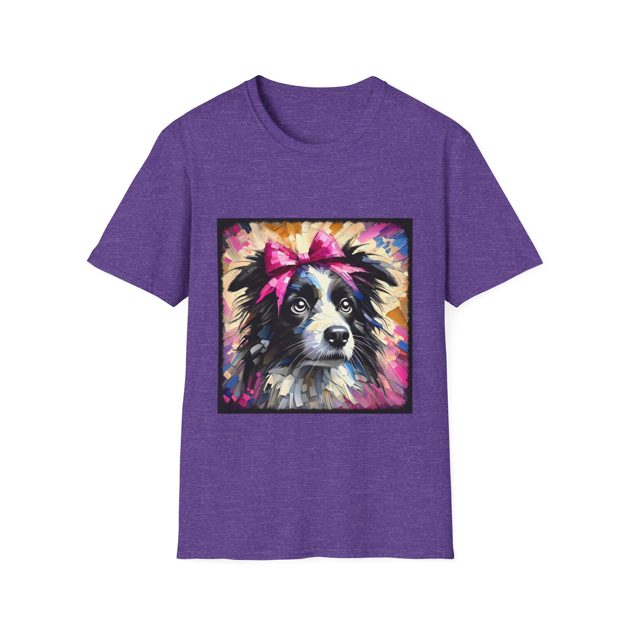 Border Collie Pink Bow Classic | Unisex Dog T-Shirt