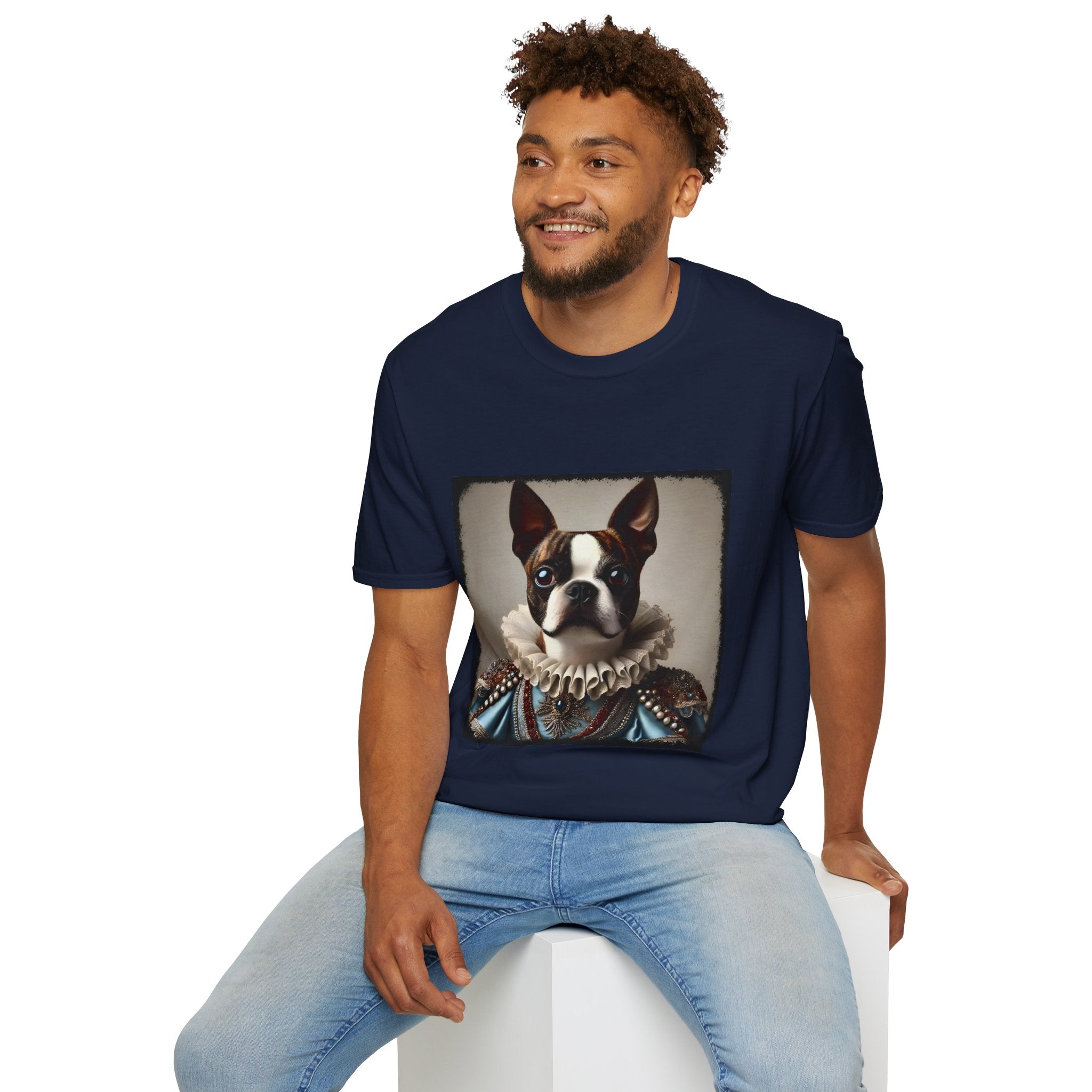Boston Terrier Bougie Brindle | Unisex Dog T-Shirt