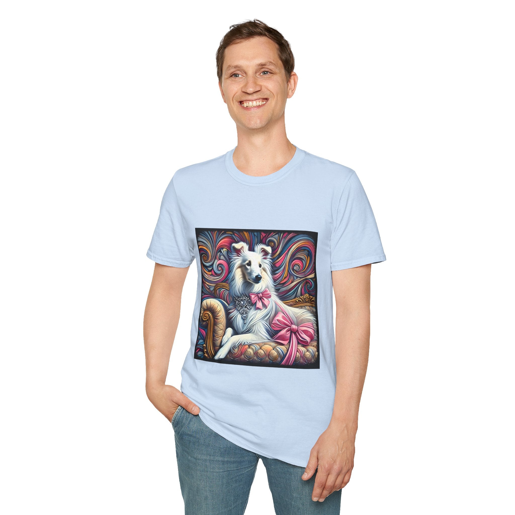Collie Pink Princess Swirl | Unisex Dog T-Shirt