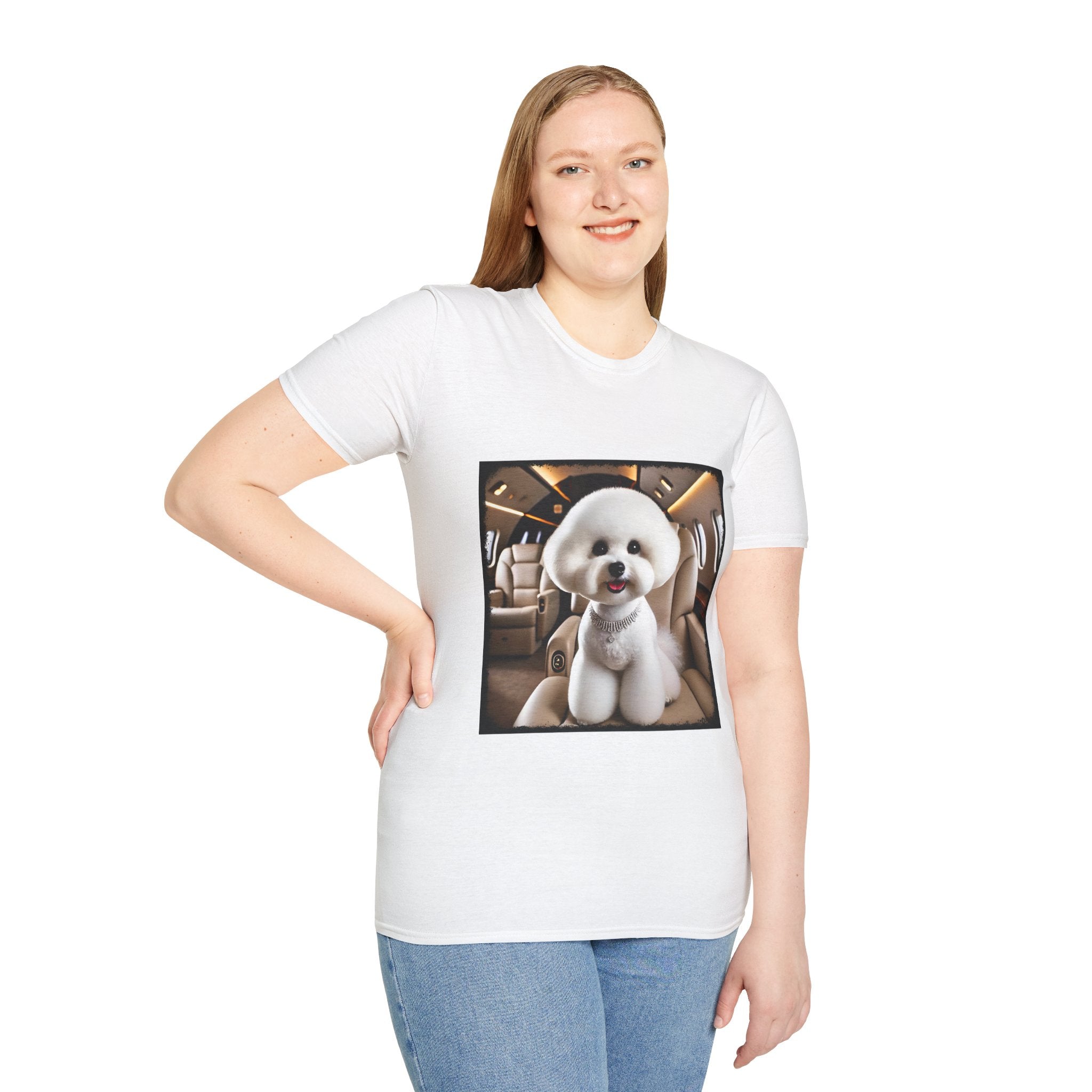 Bichon Frise Friendly Flier | Unisex Dog T-Shirt