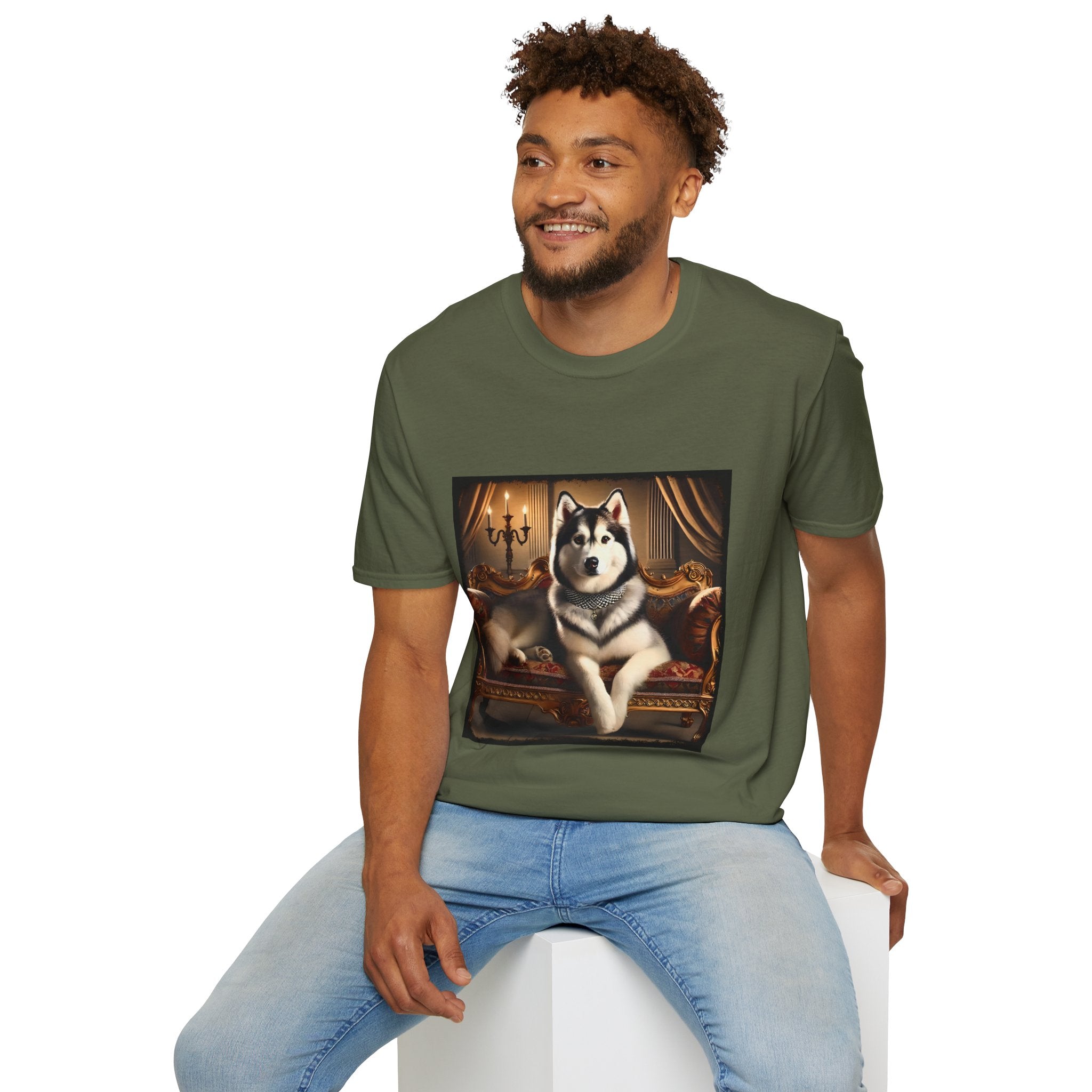 Siberian Husky Poised Princess | Unisex Dog T-Shirt