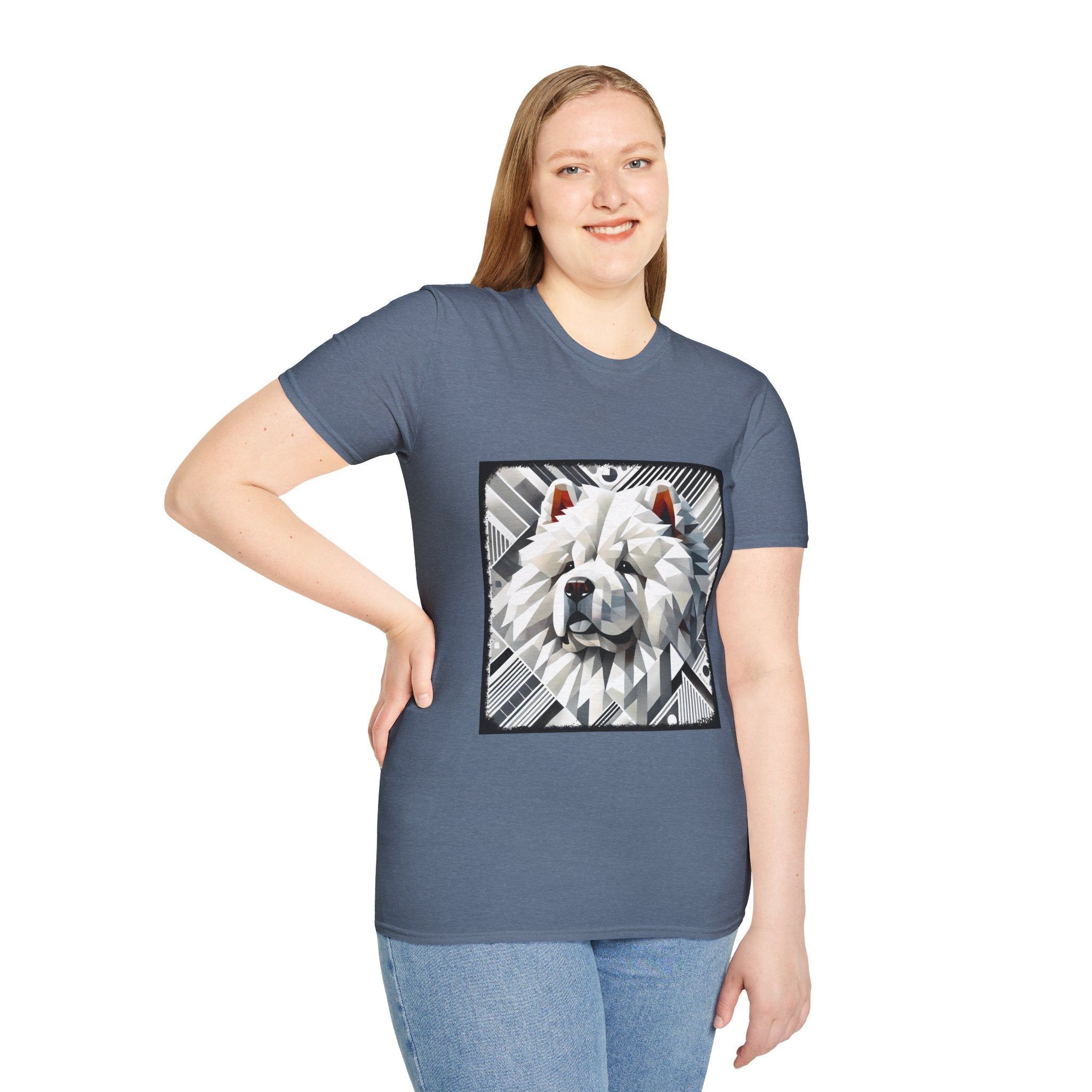 Chow Chow Snow Geometric | Unisex Dog T-Shirt
