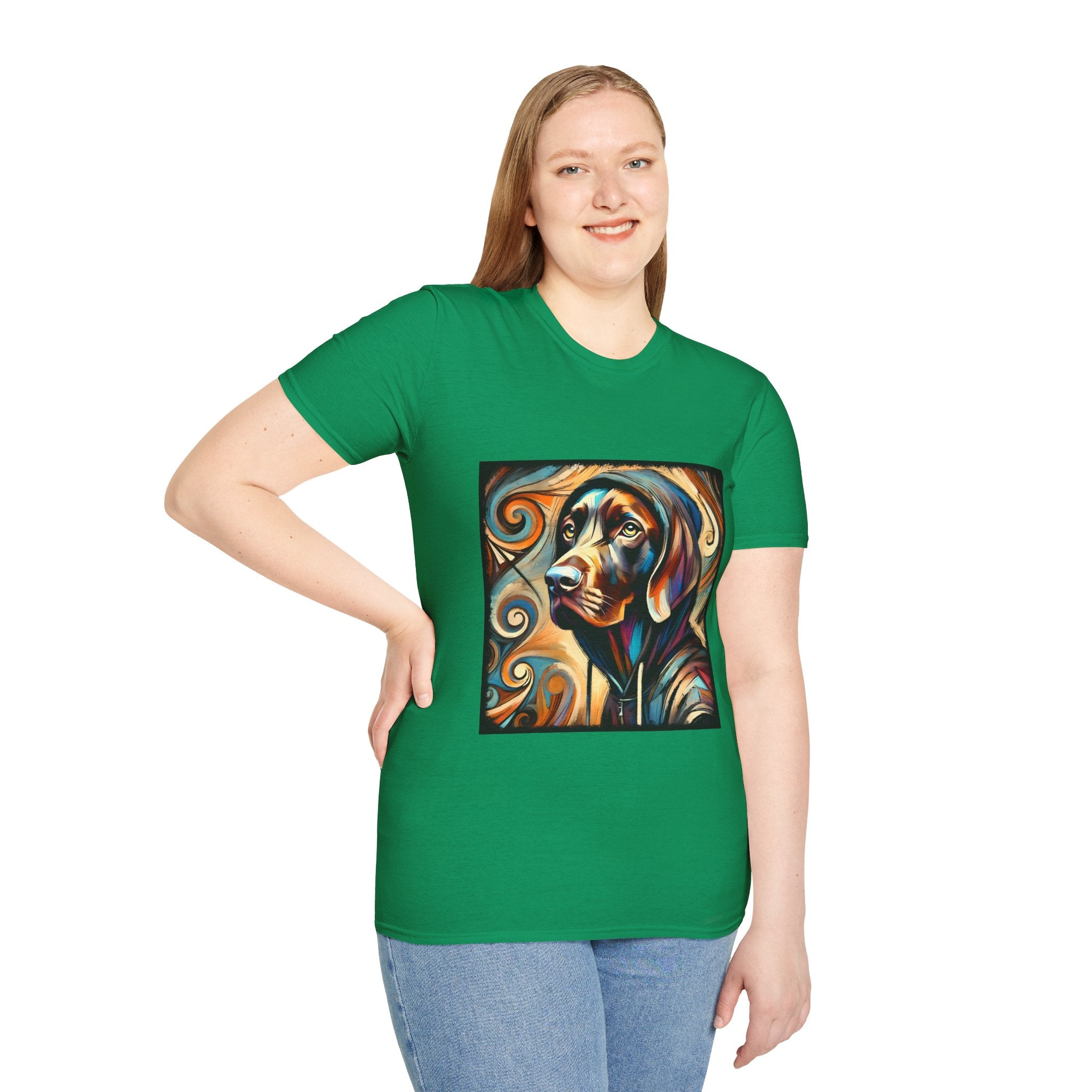 German Shorthaired Pointer Relaxed Swirl | Unisex Dog T-Shirt
