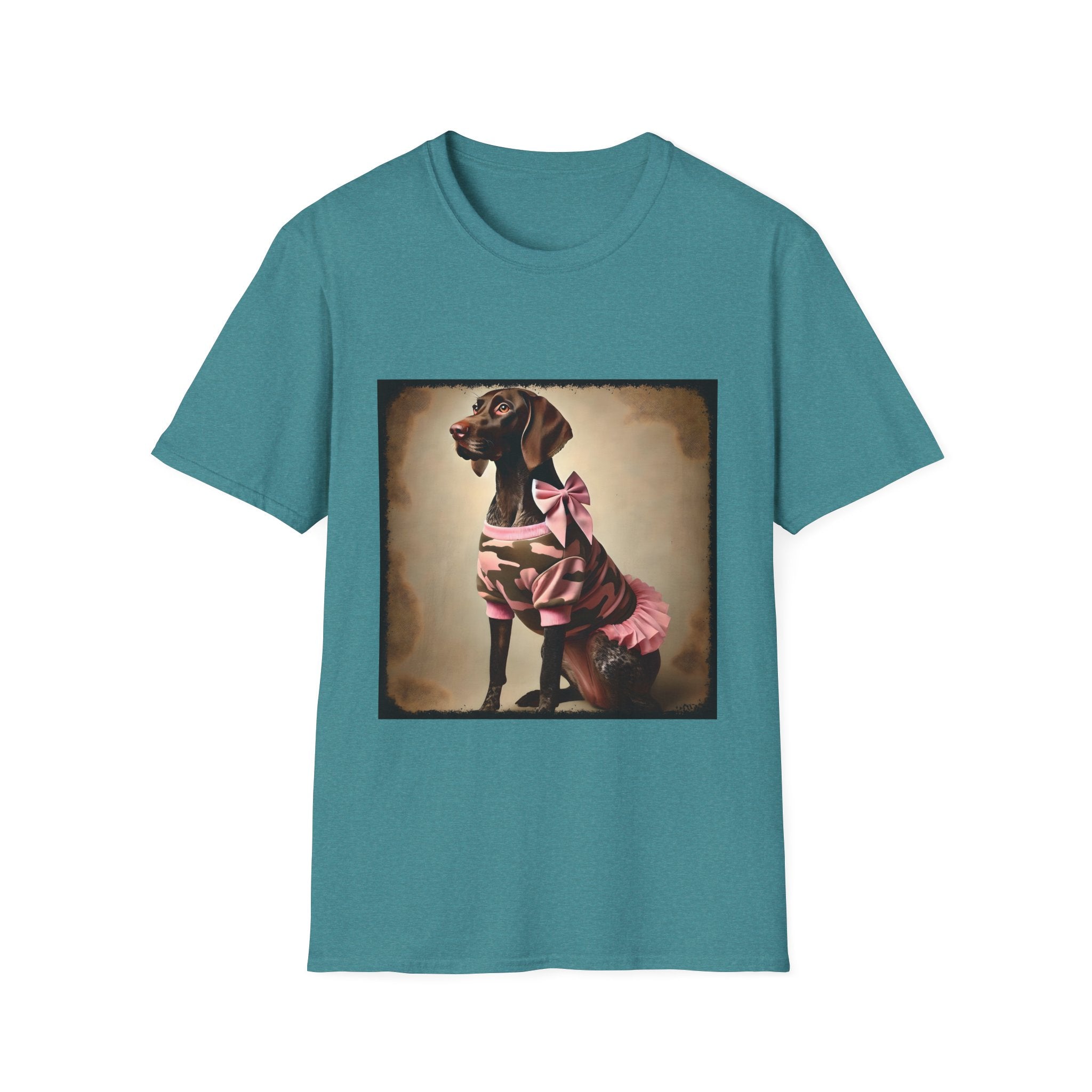 German Shorthaired Pointer Pink Camo Cutie | Unisex Dog T-Shirt