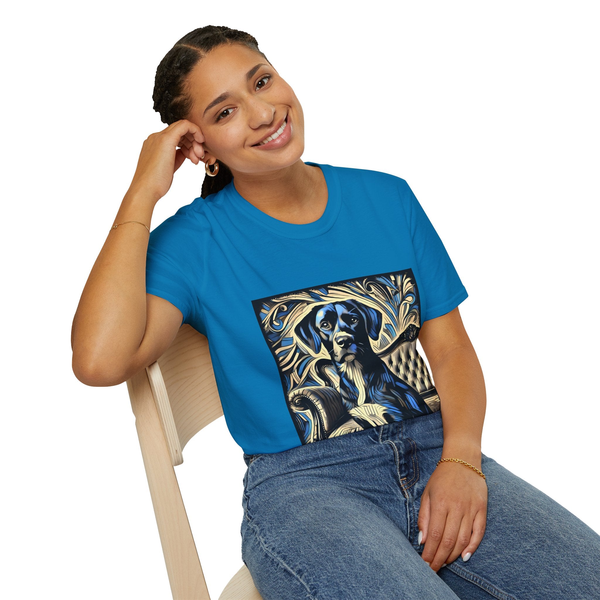 Labrador Retriever Blue Swirl | Unisex Dog T-Shirt