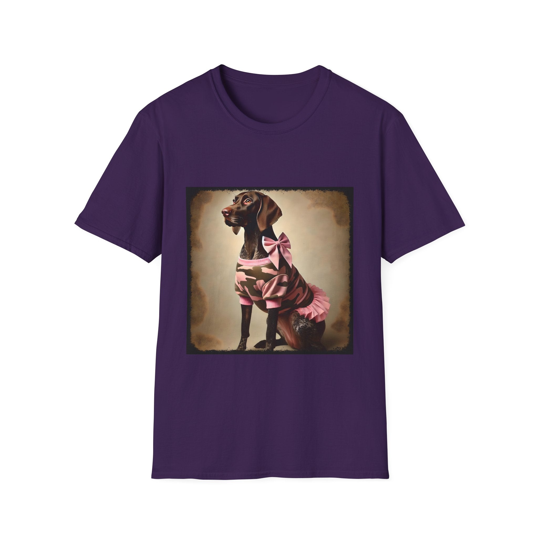 German Shorthaired Pointer Pink Camo Cutie | Unisex Dog T-Shirt