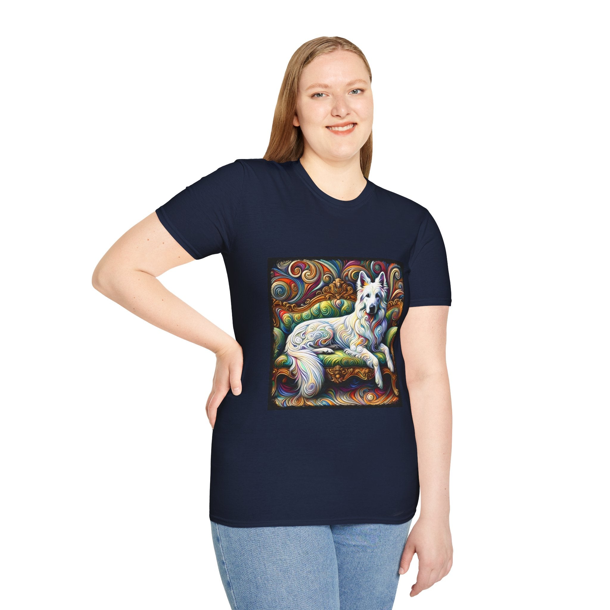 German Shepherd Intense Swirl | Unisex Dog T-Shirt