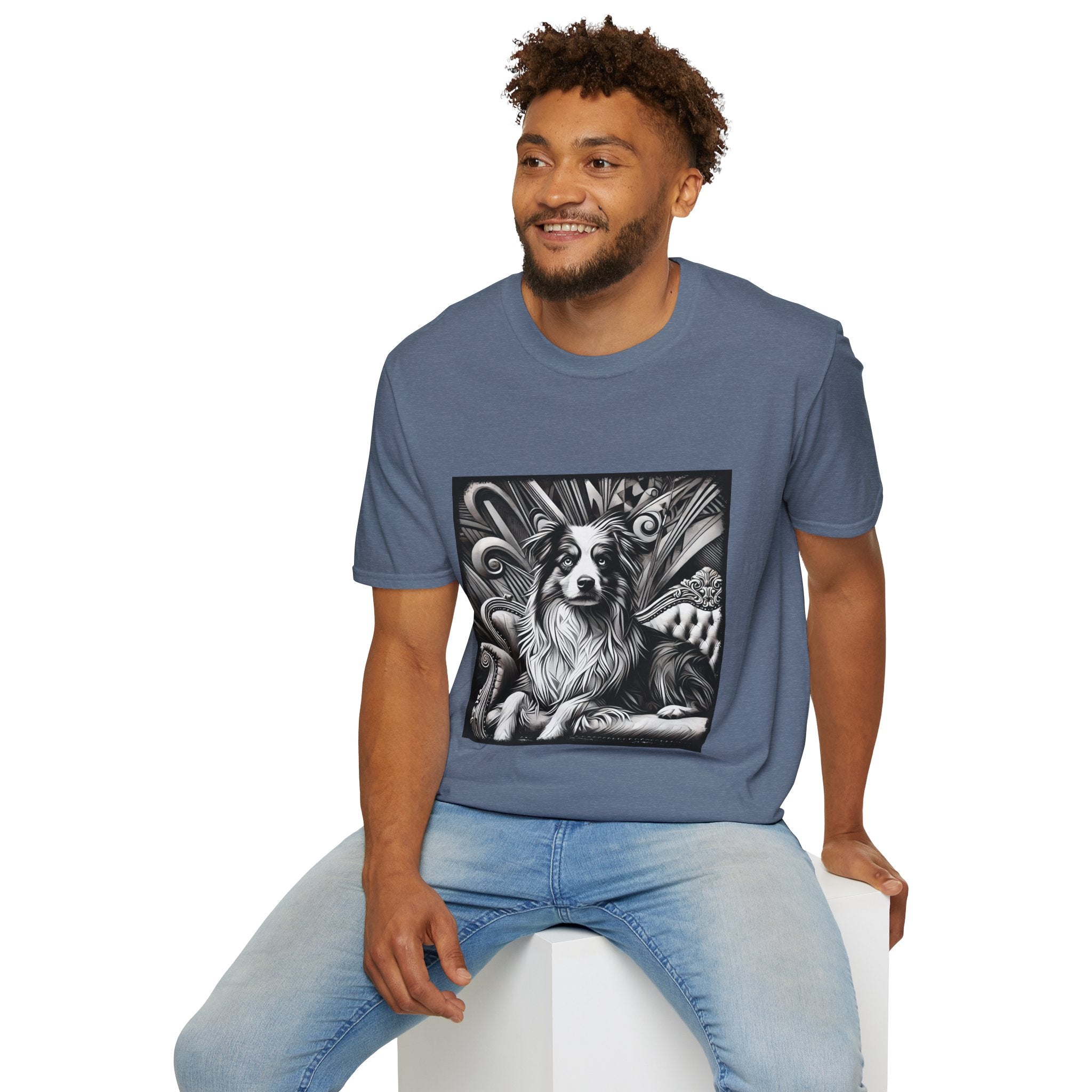 Australian Shepherd B&W Bold | Unisex Dog T-Shirt