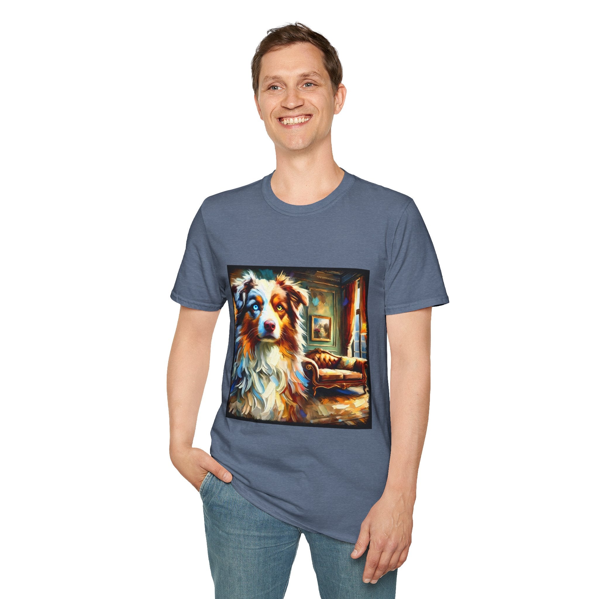 Australian Shepherd Artsy Classic | Unisex Dog T-Shirt