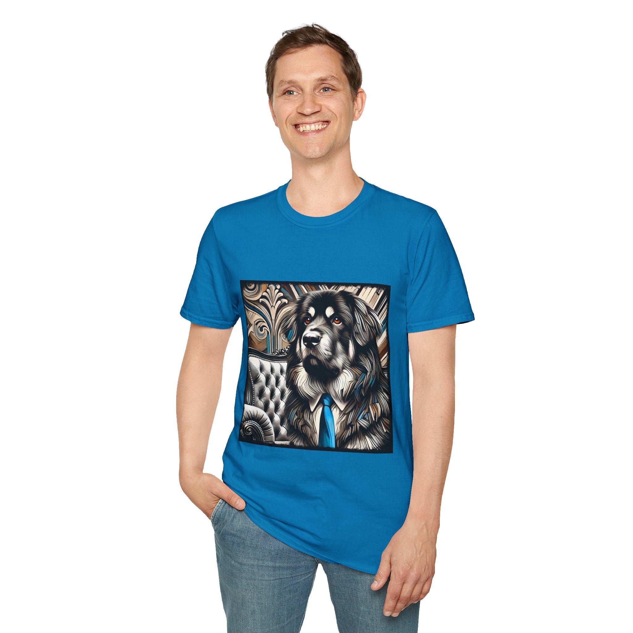Tibetan Mastiff B&W Bold Eyes | Unisex Dog T-Shirt