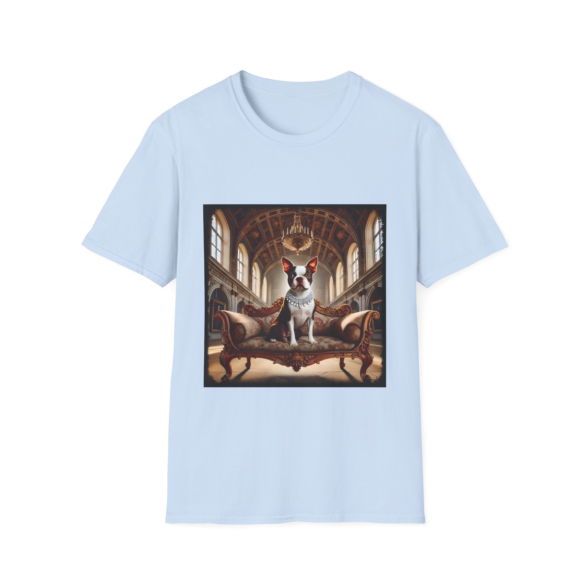 Boston Terrier Poised Princess  | Unisex Dog T-Shirt