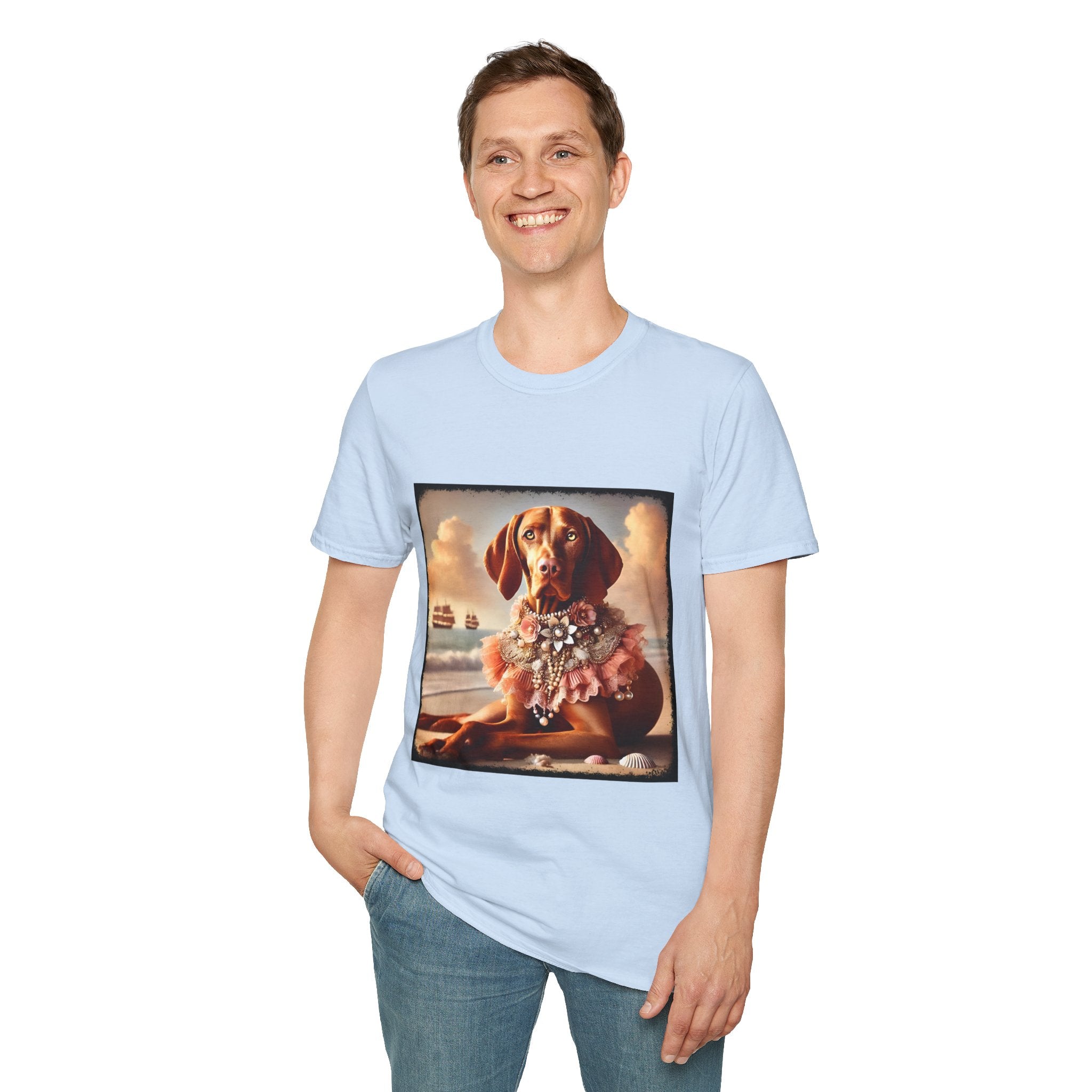 Vizsla Beach Beauty | Unisex Dog T-Shirt