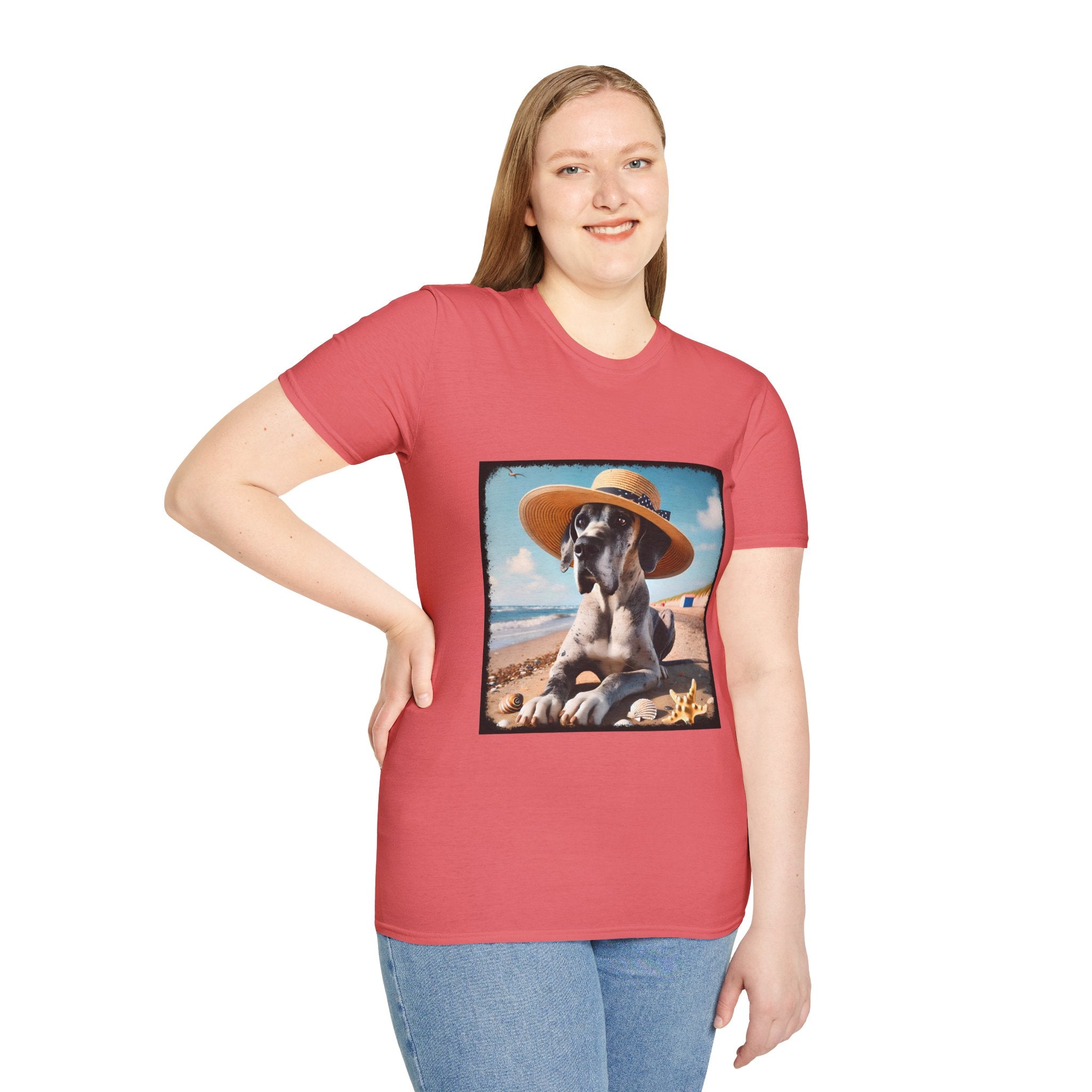 Great Dane Seaside Sass | Unisex Dog T-Shirt