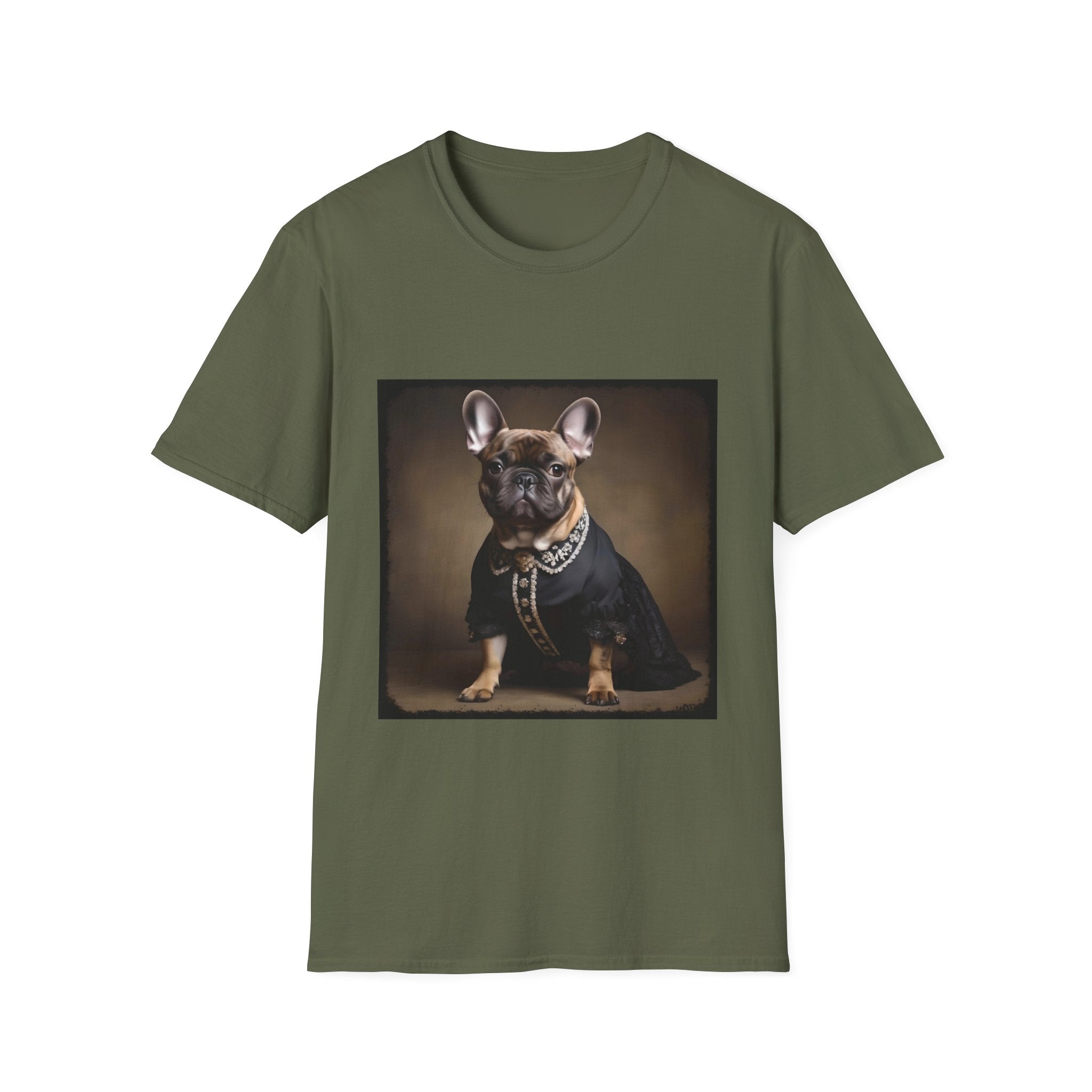 French Bulldog Portrait of a Lady | Unisex Dog T-Shirt