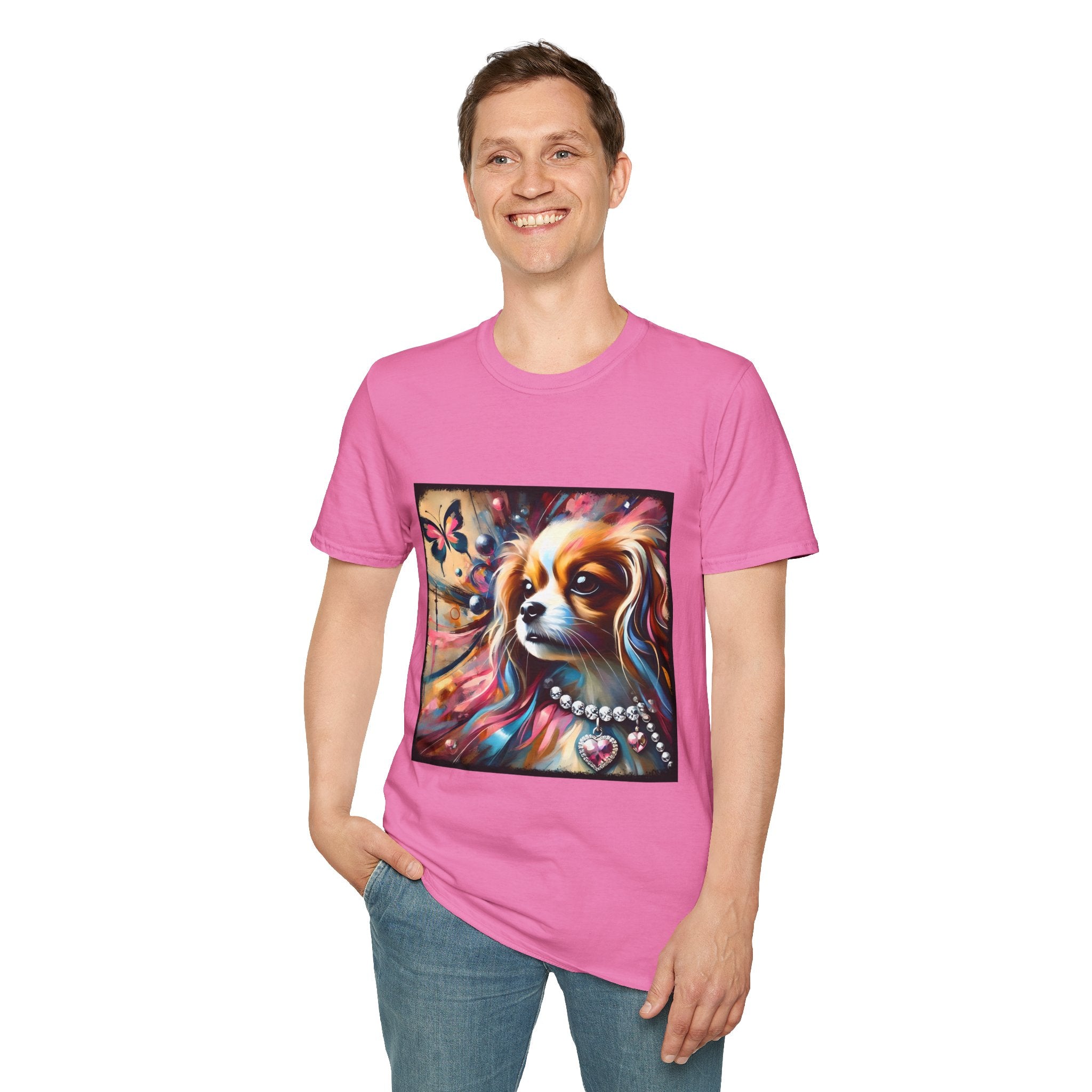 Cavalier King Charles Spaniel Pink Diamond Classic | Unisex Dog T-Shirt