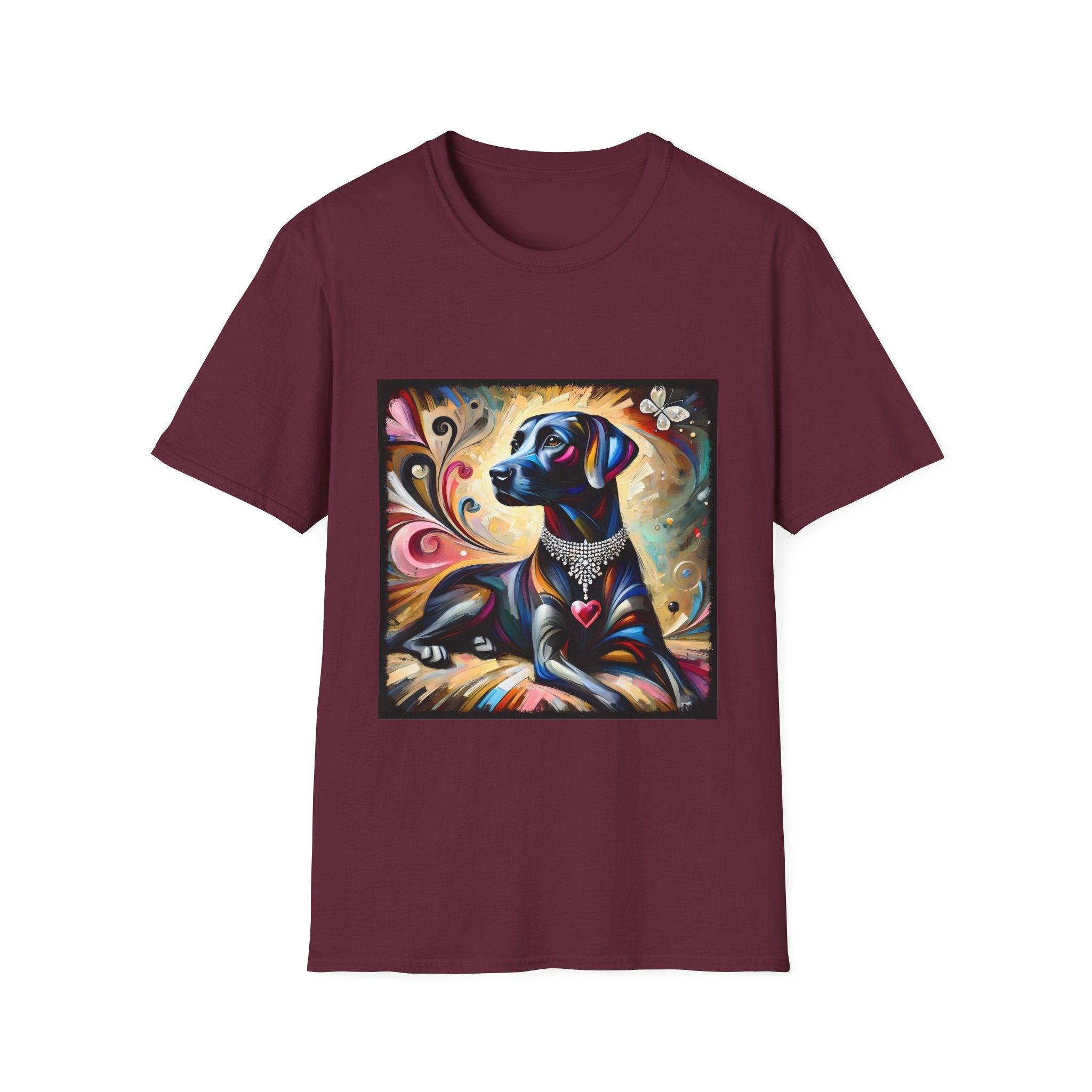 Labrador Retriever Diamond Heart Swirl | Unisex Dog T-Shirt