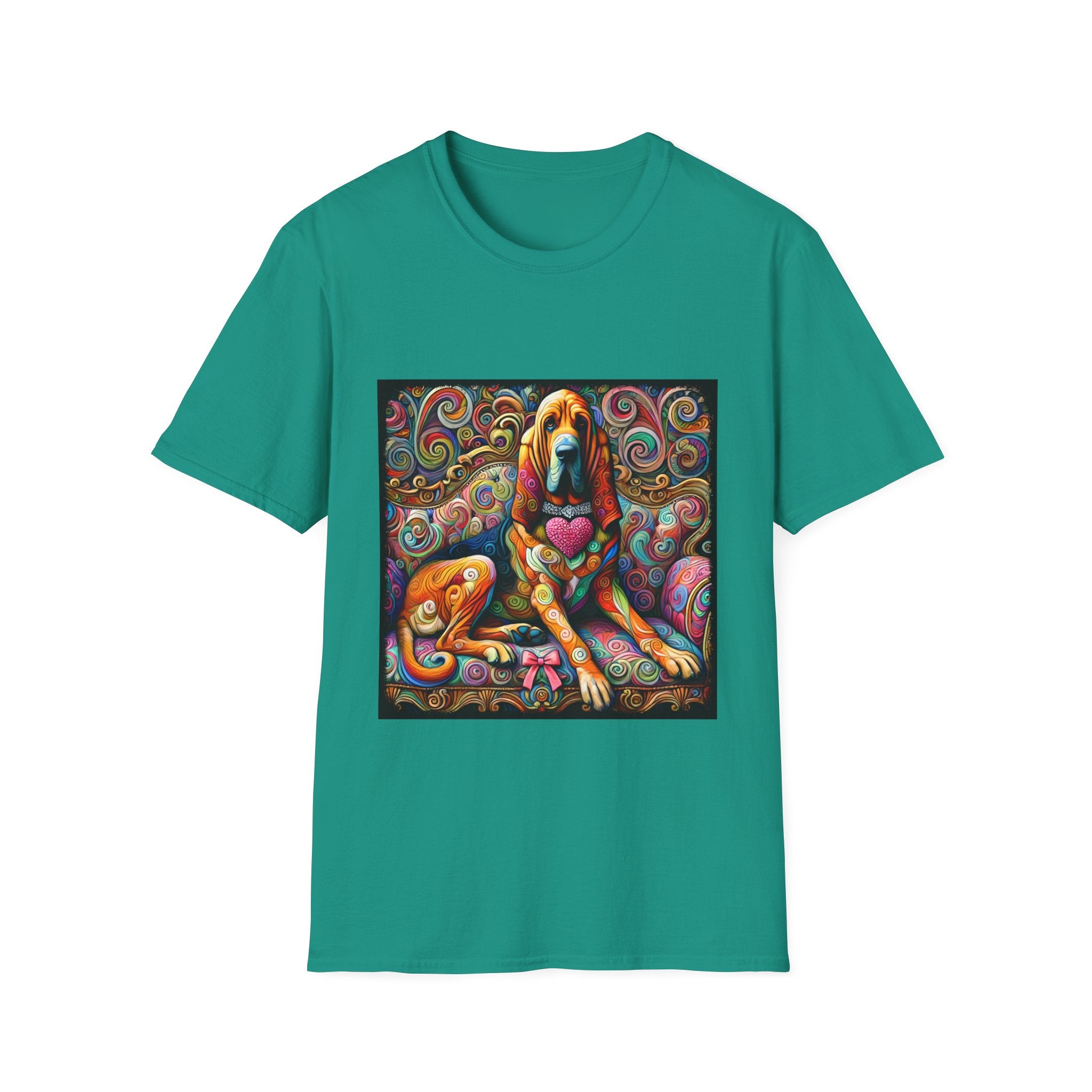 Bloodhound Love Swirl | Unisex Dog T-Shirt