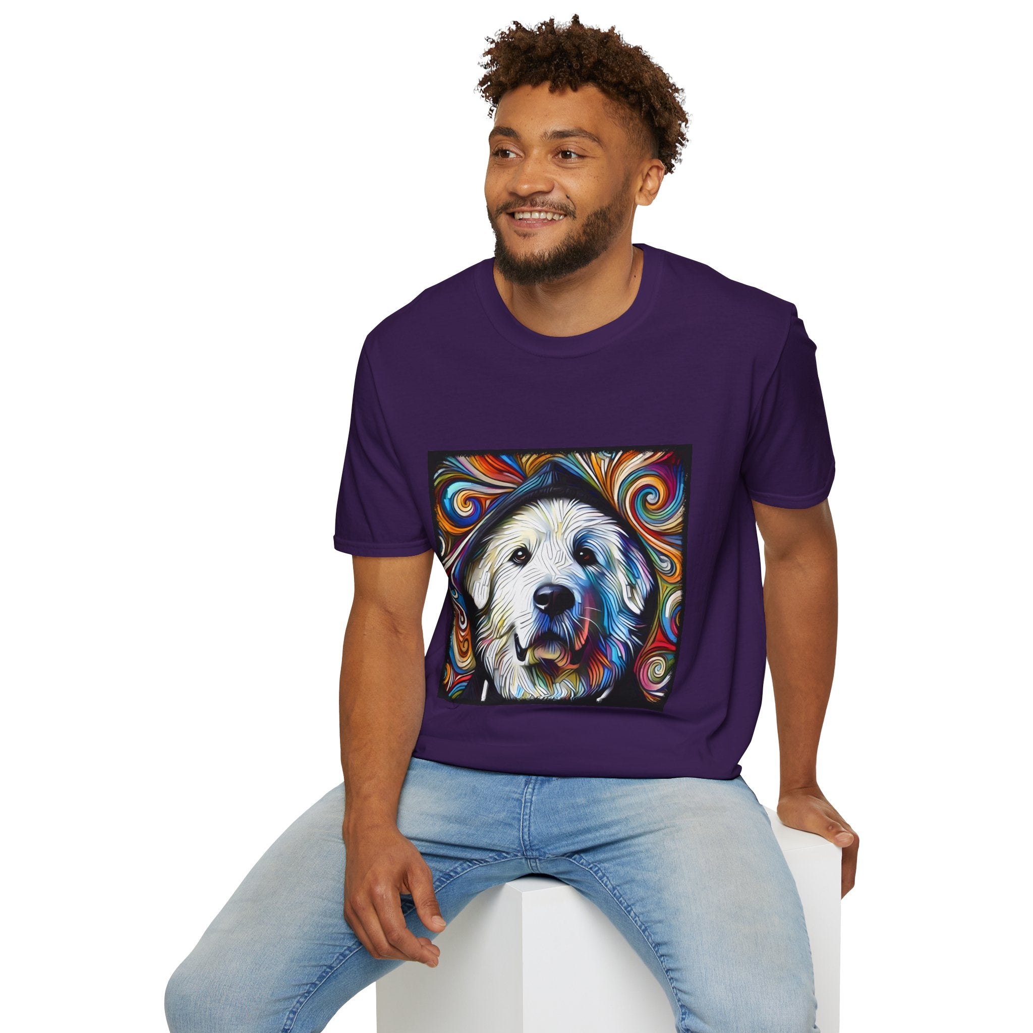 Great Pyrenees Relaxed Swirl | Unisex Dog T-Shirt