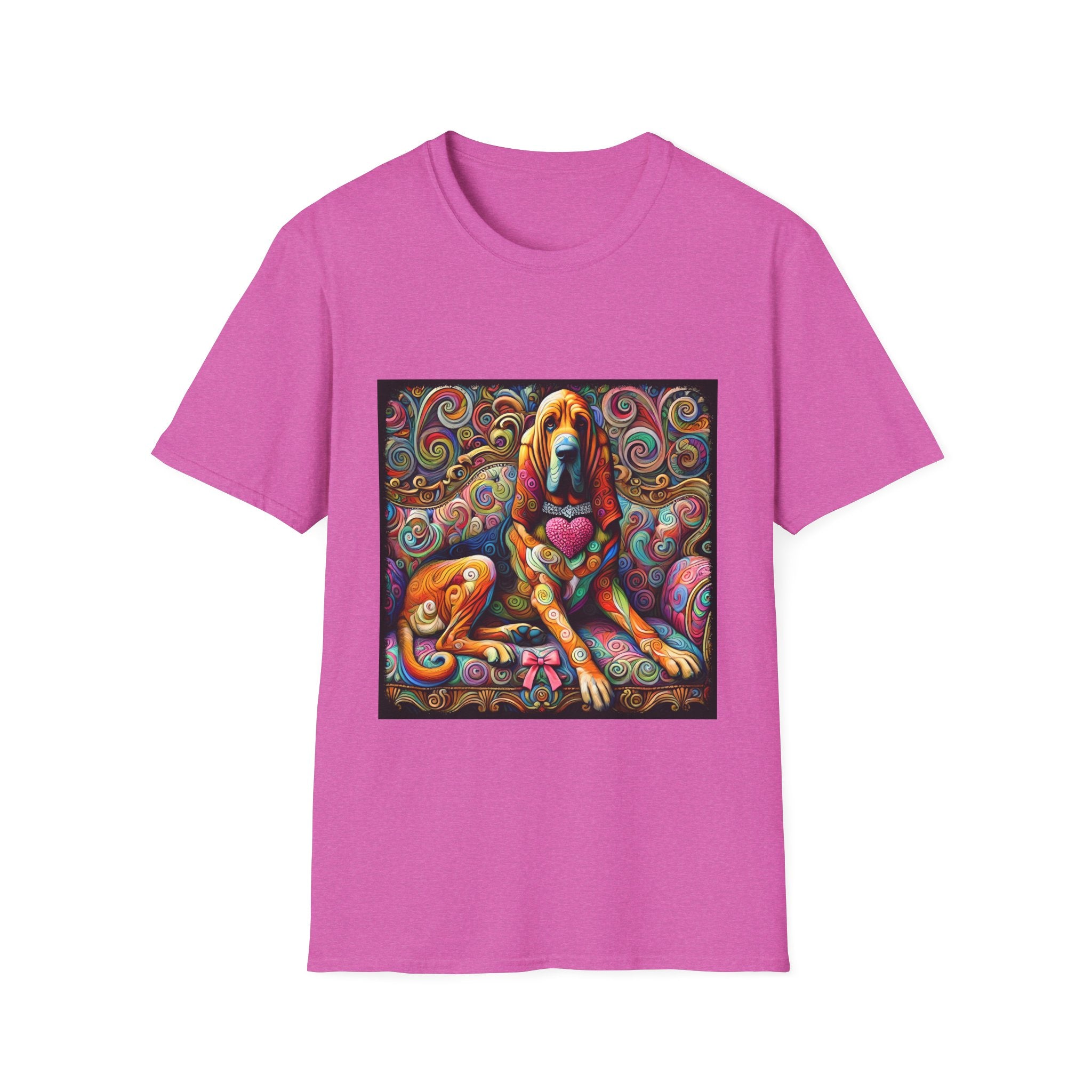Bloodhound Love Swirl | Unisex Dog T-Shirt
