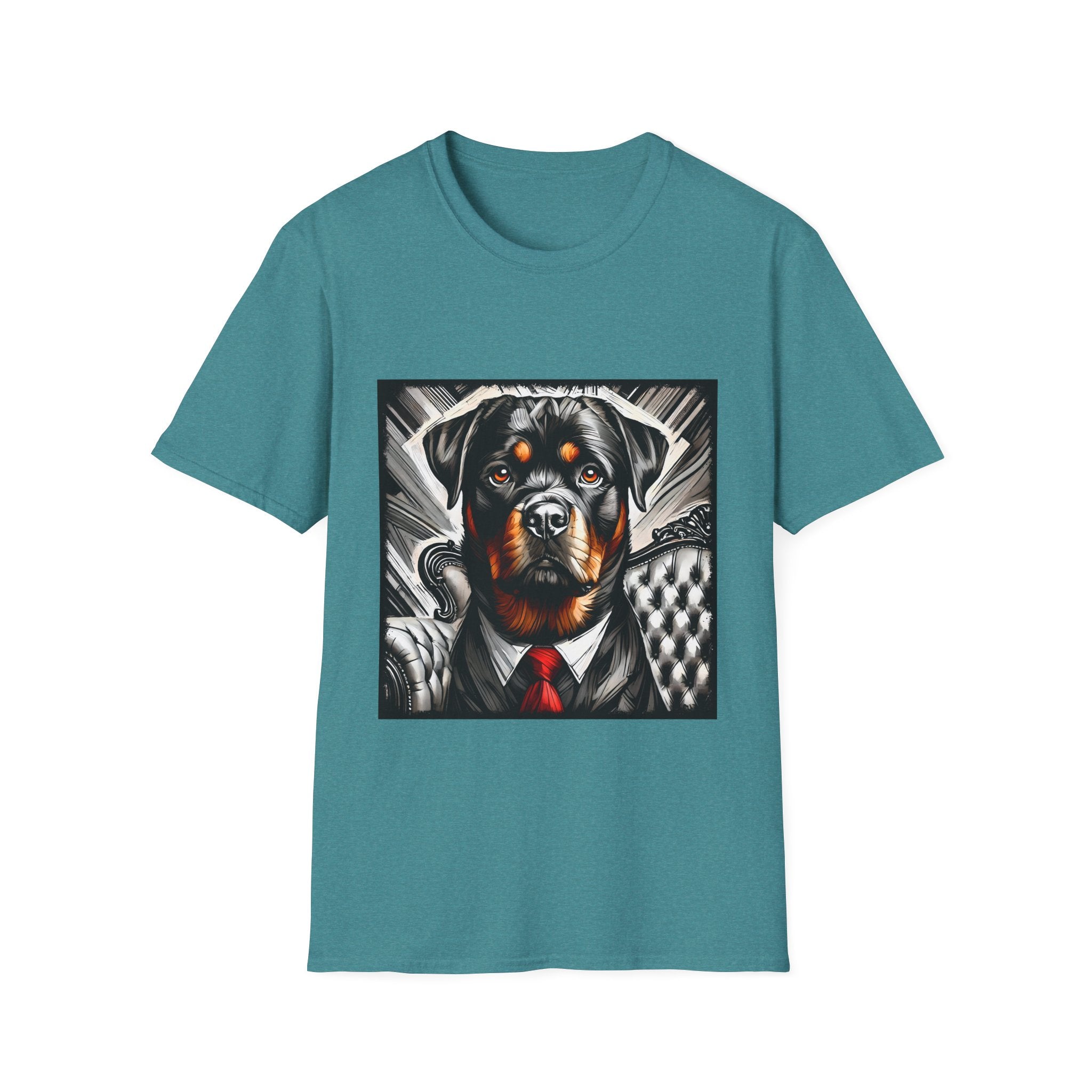 Rottweiler B&W Bold Eyes | Unisex Dog T-Shirt