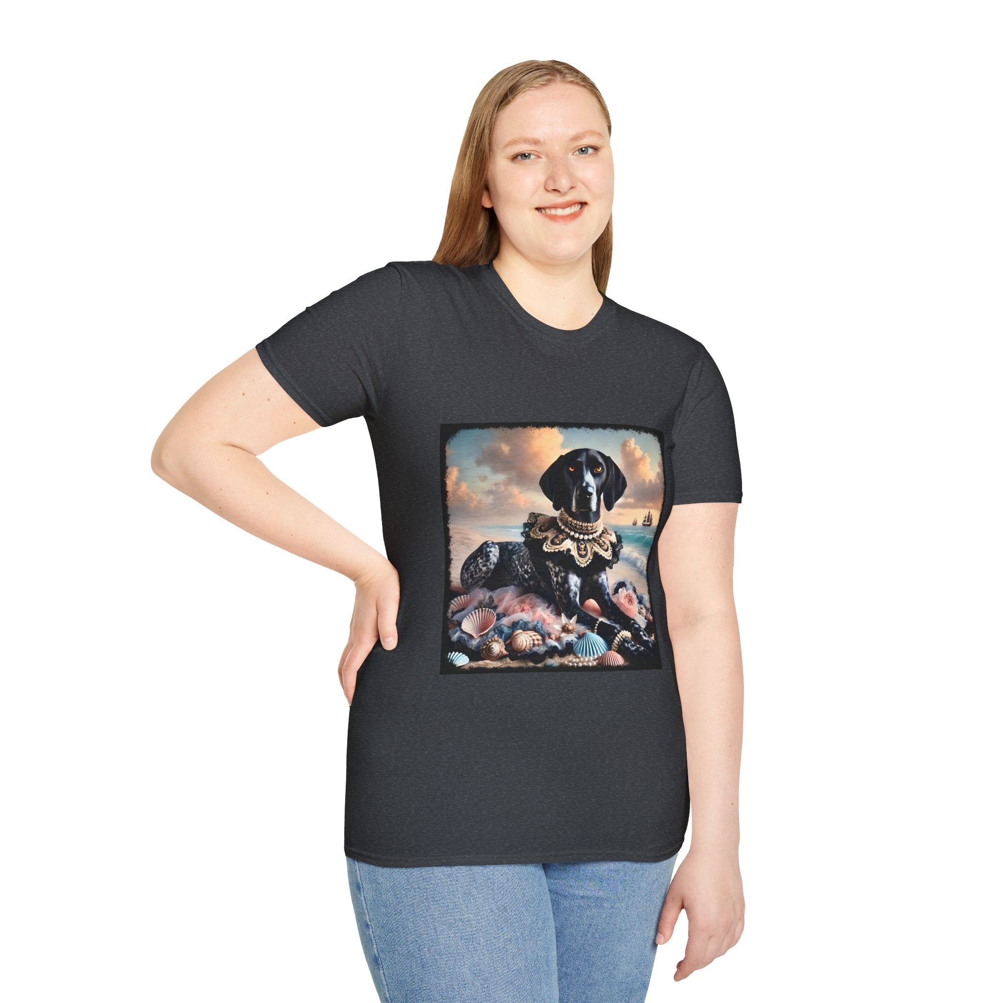 German Shorthaired Pointer Seashell Siren | Unisex Dog T-Shirt