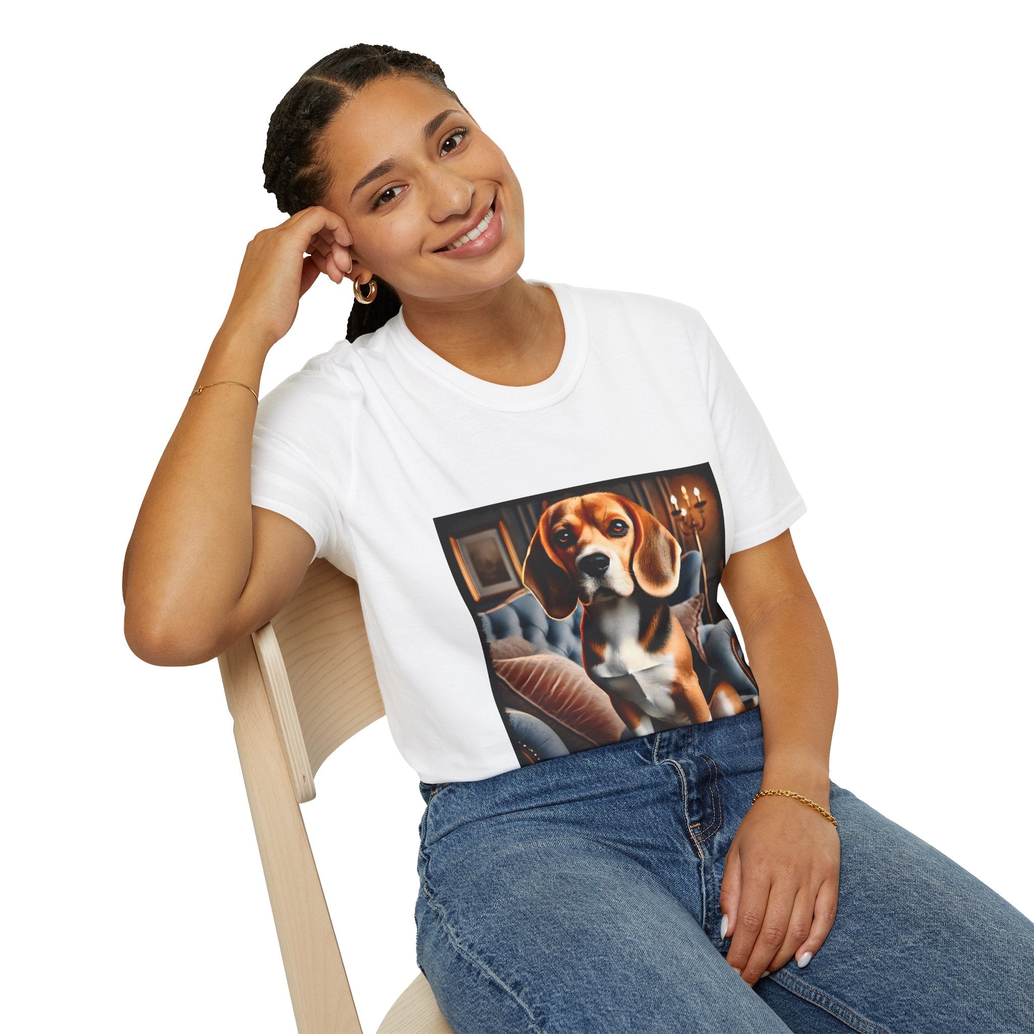 Beagle Poised Portrait | Unisex Dog T-Shirt