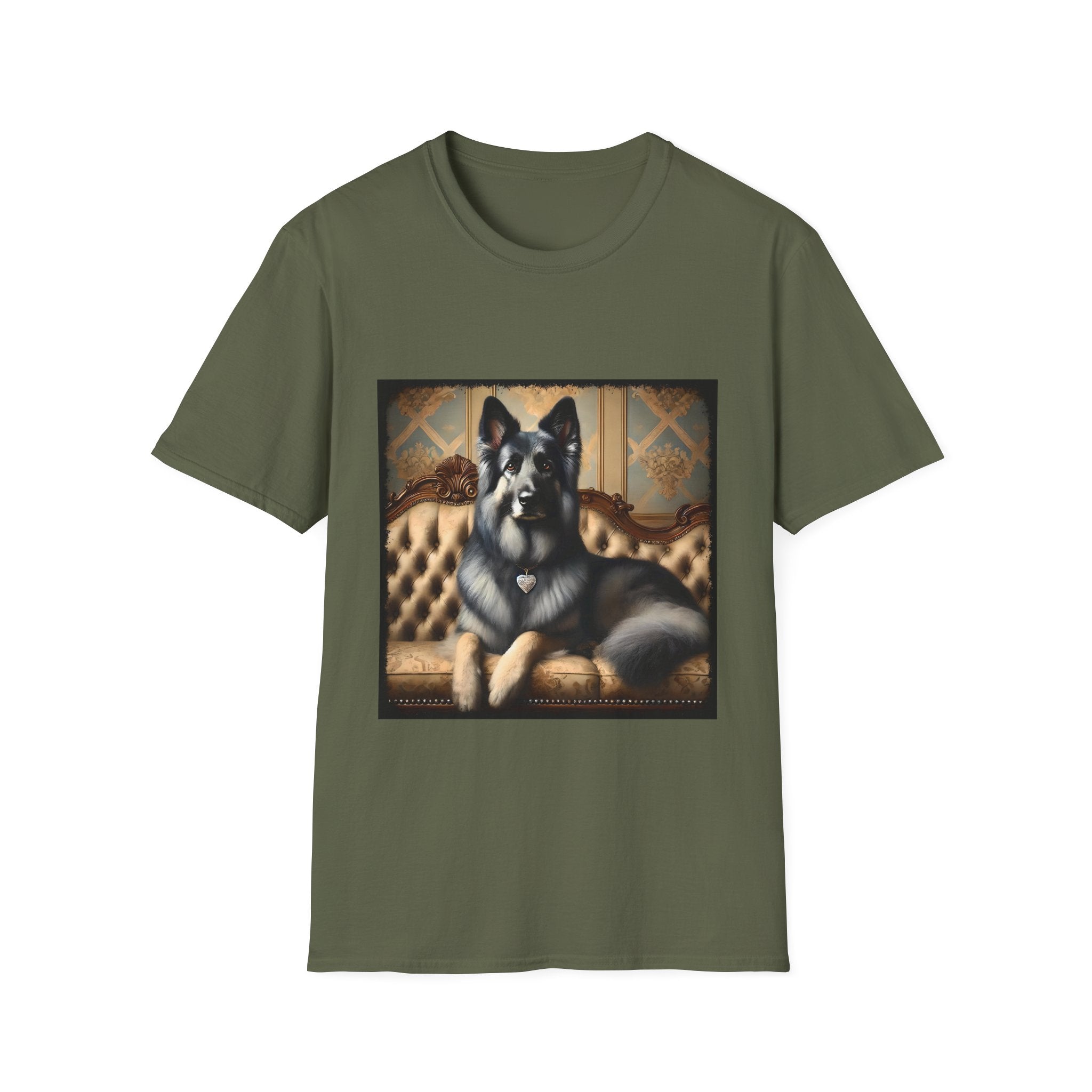German Shepherd Diamond Princess | Unisex Softstyle T-Shirt