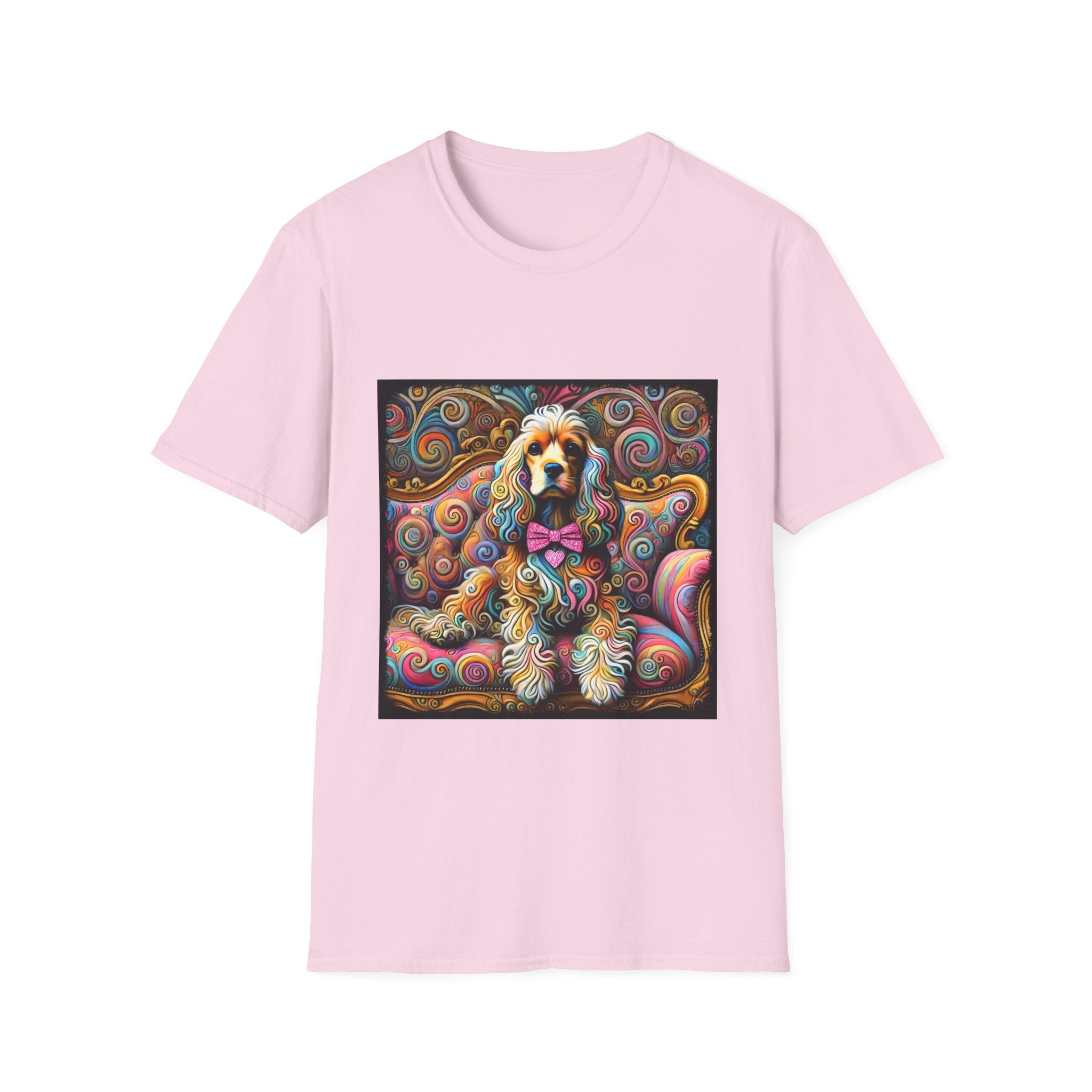 Cocker Spaniel Love Swirl | Unisex Dog T-Shirt