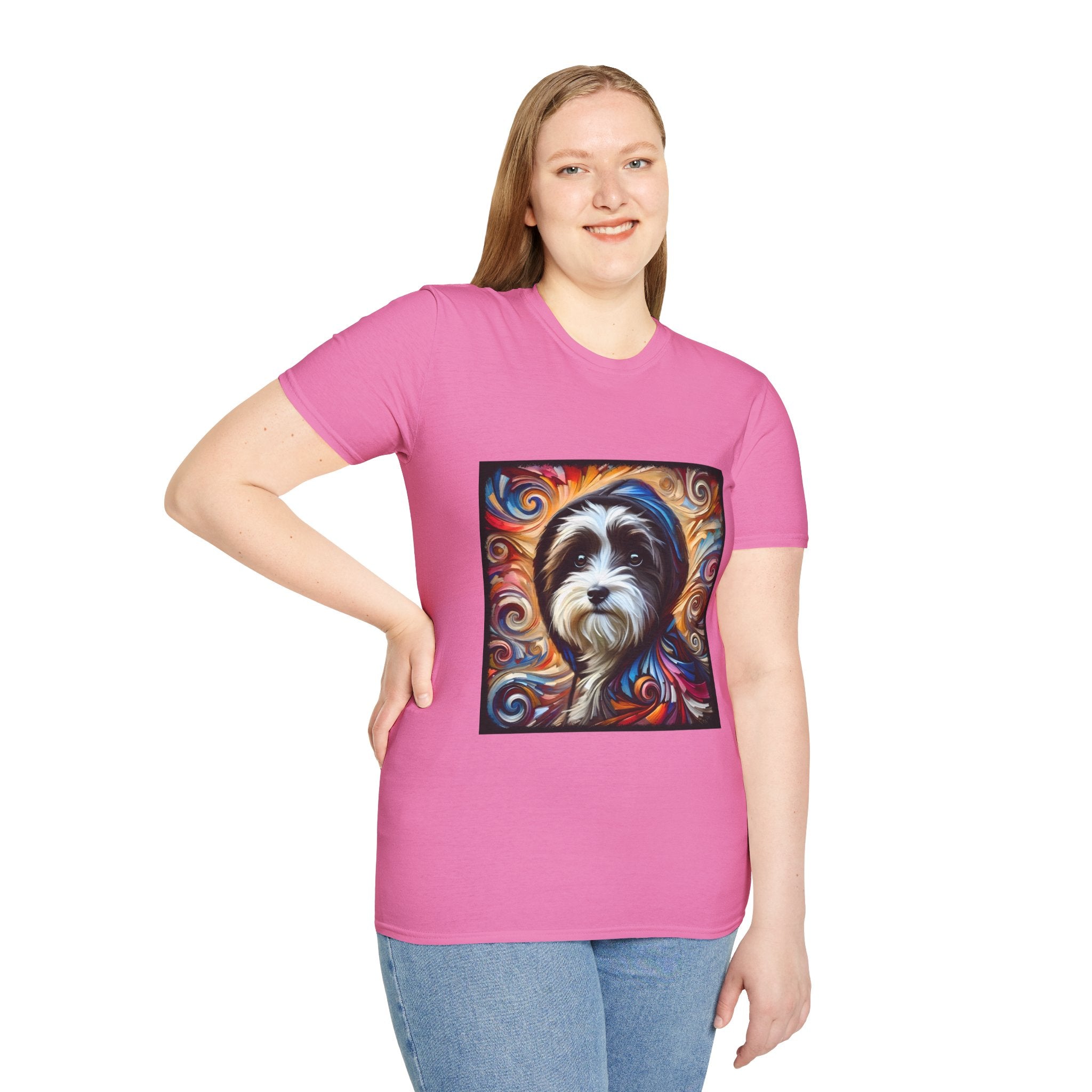 Havanese Relaxed Swirl |  Unisex Dog T-Shirt