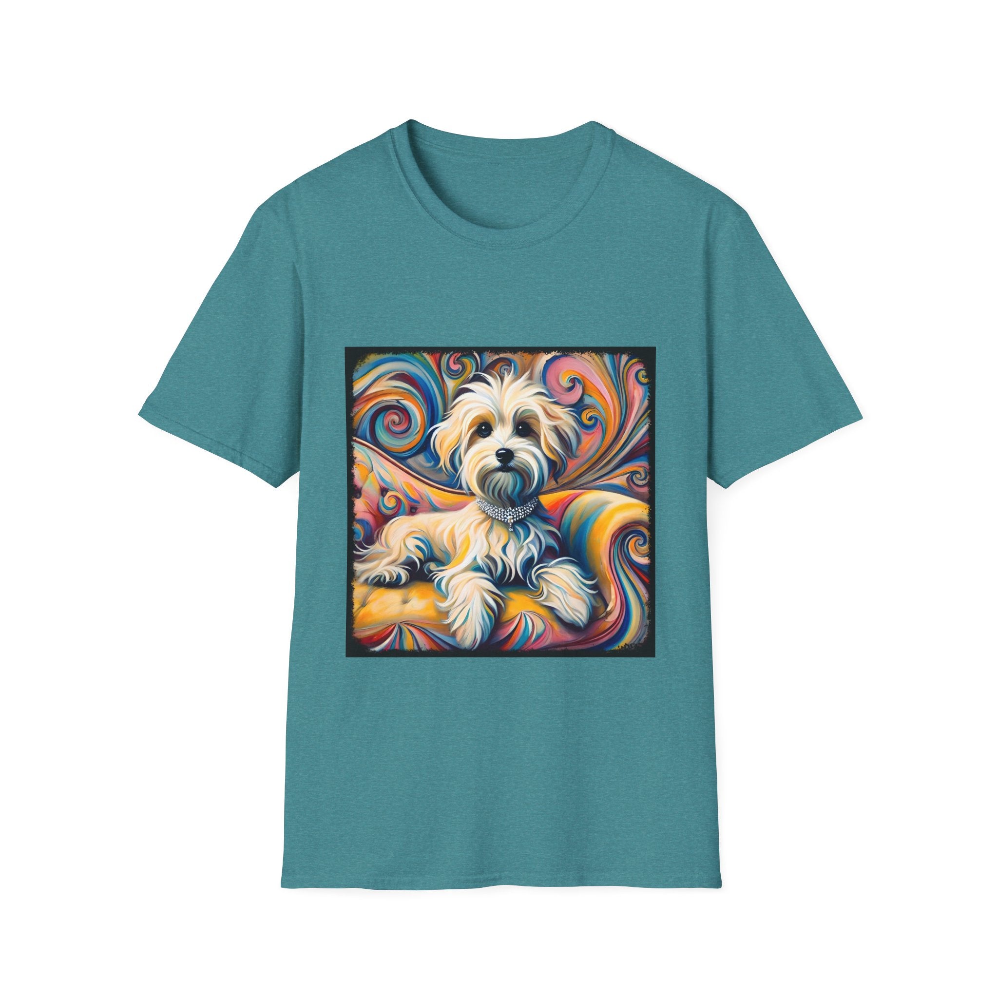 Havanese Whimsical Swirl |  Unisex Dog T-Shirt
