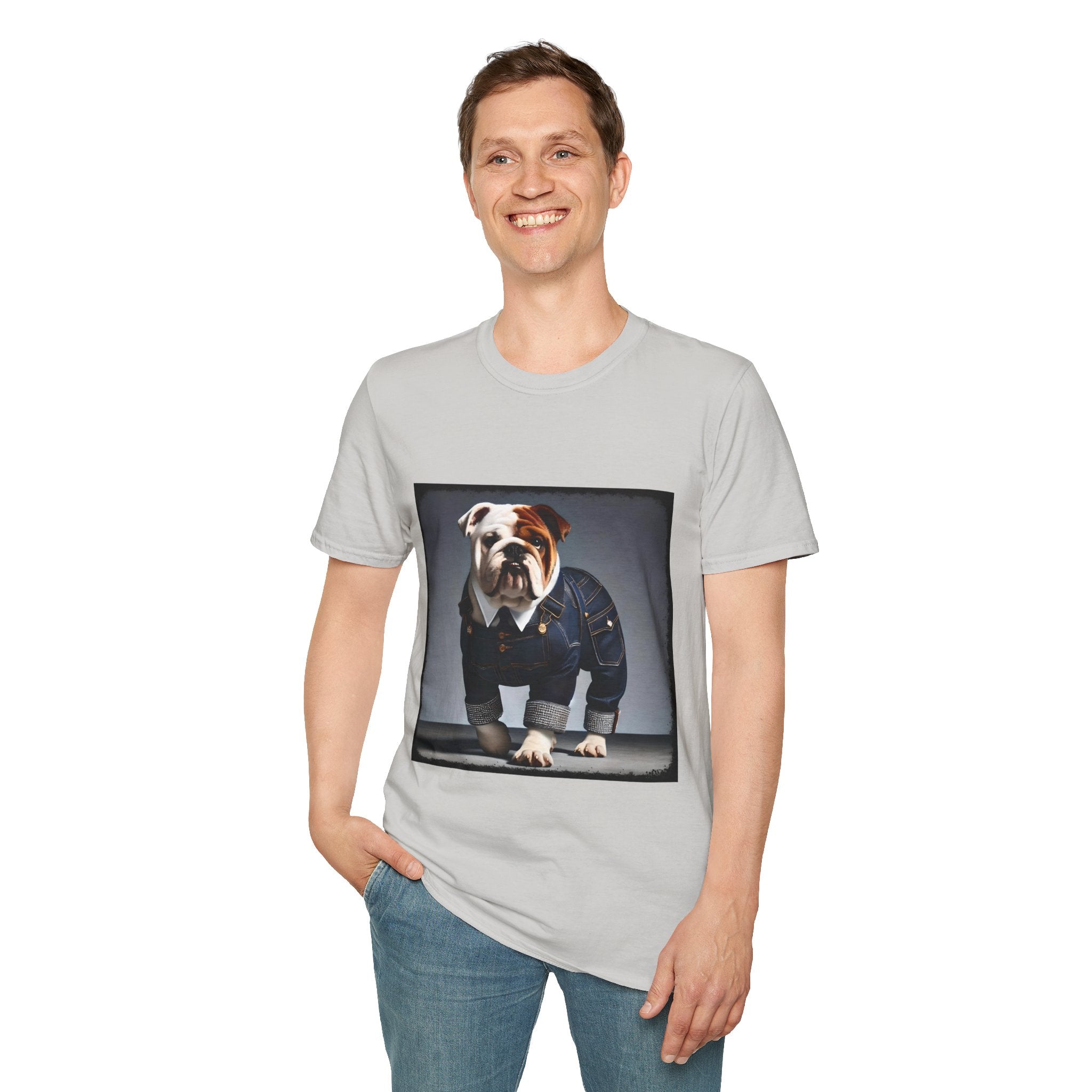Bulldog Denim Diva | Unisex Dog T-Shirt