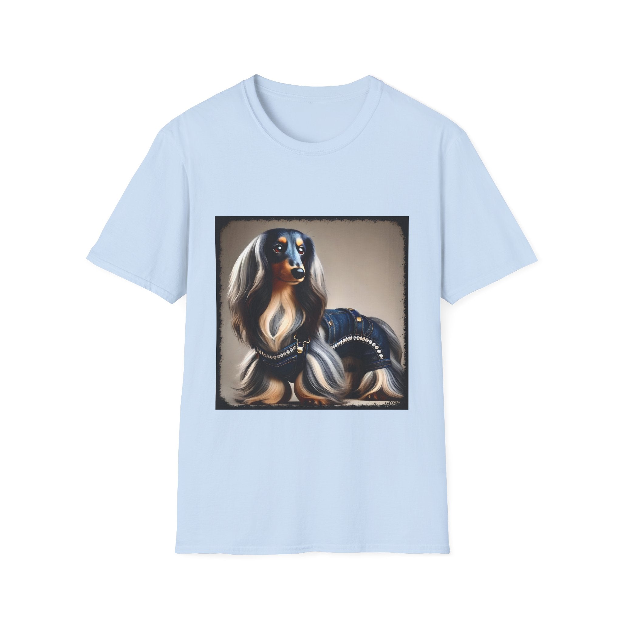 Dachshund Denim Diva | Unisex Dog T-Shirt