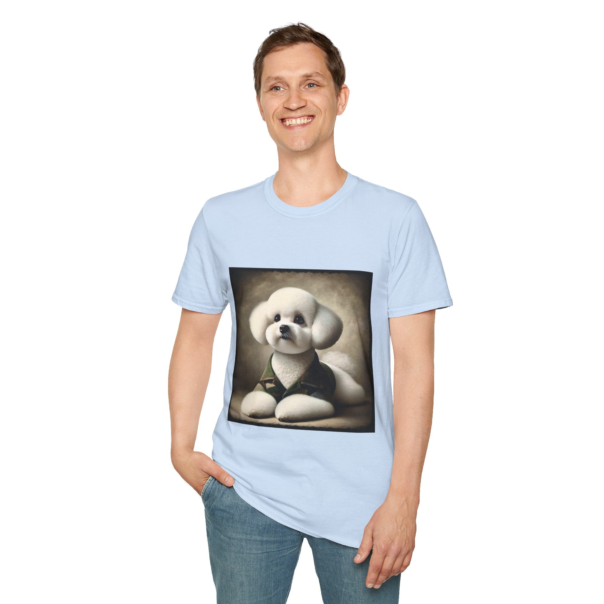 Bichon Frise Camo Cutie | Unisex Dog T-Shirt