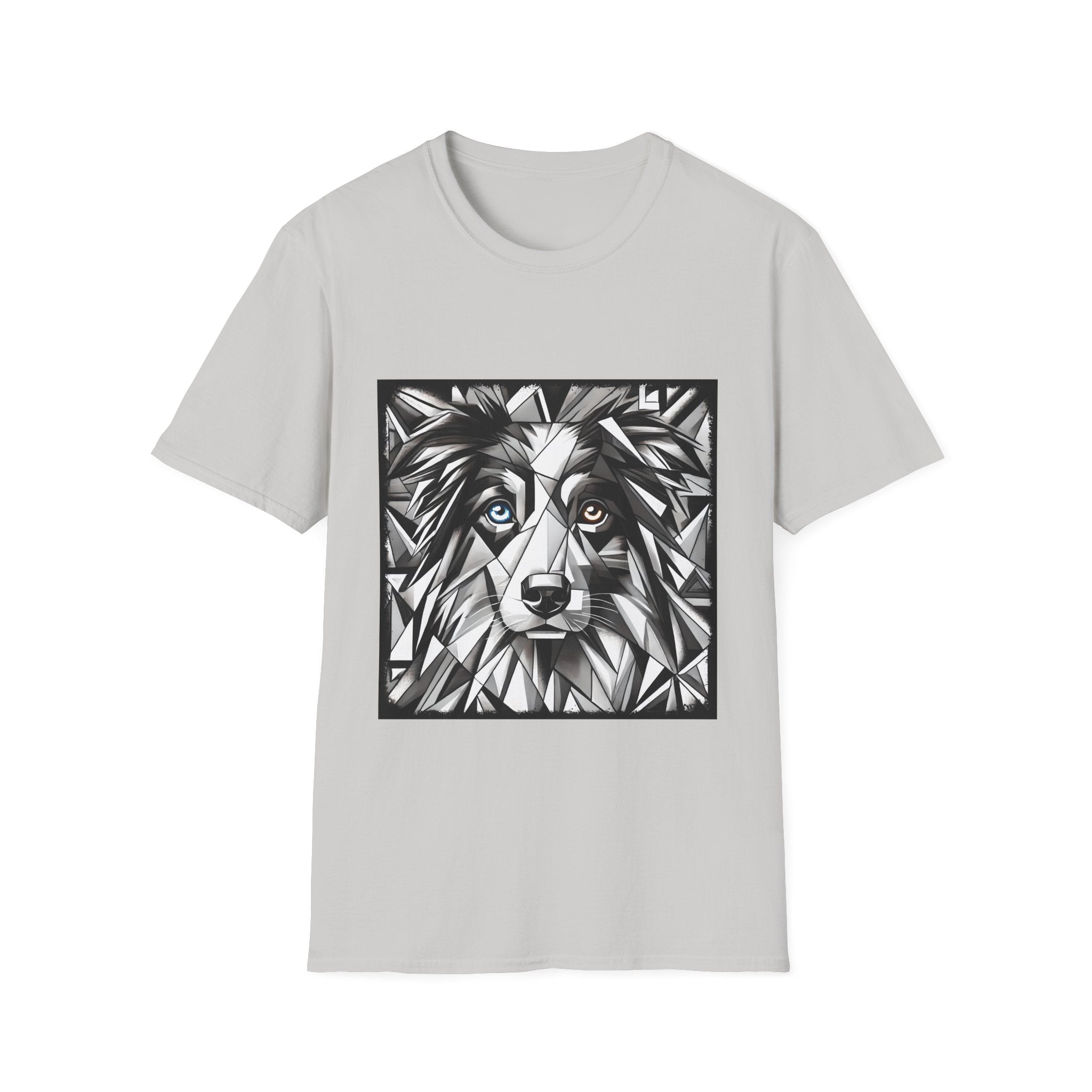 Australian Shepherd Bold Eyes Geometric | Unisex Dog T-Shirt