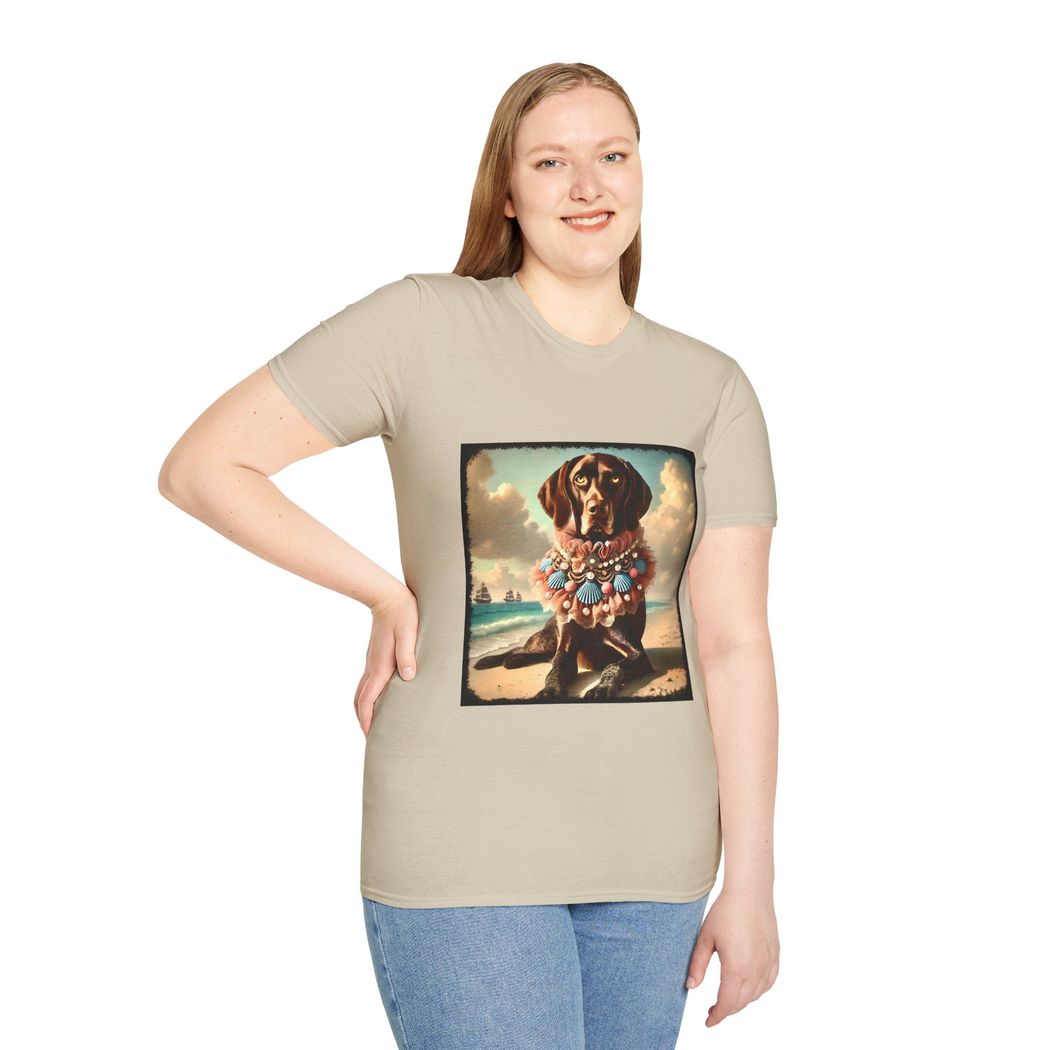 German Shorthaired Pointer Beach Babe | Unisex Dog T-Shirt