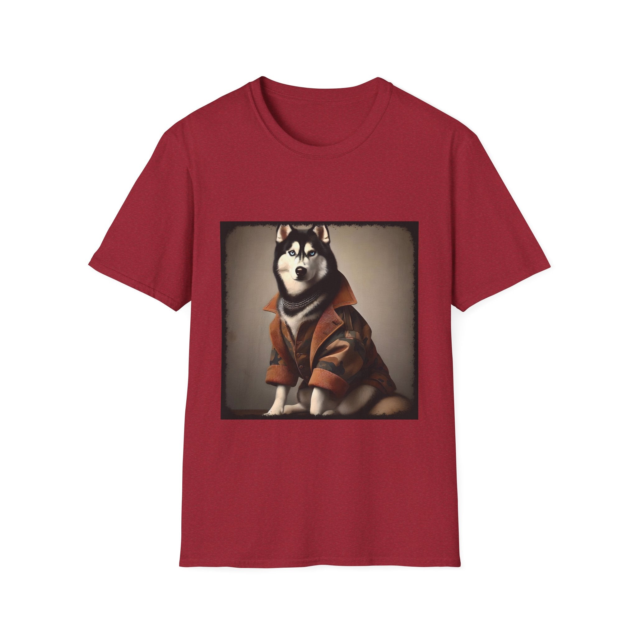 Siberian Husky Camo Cutie | Unisex Dog T-Shirt