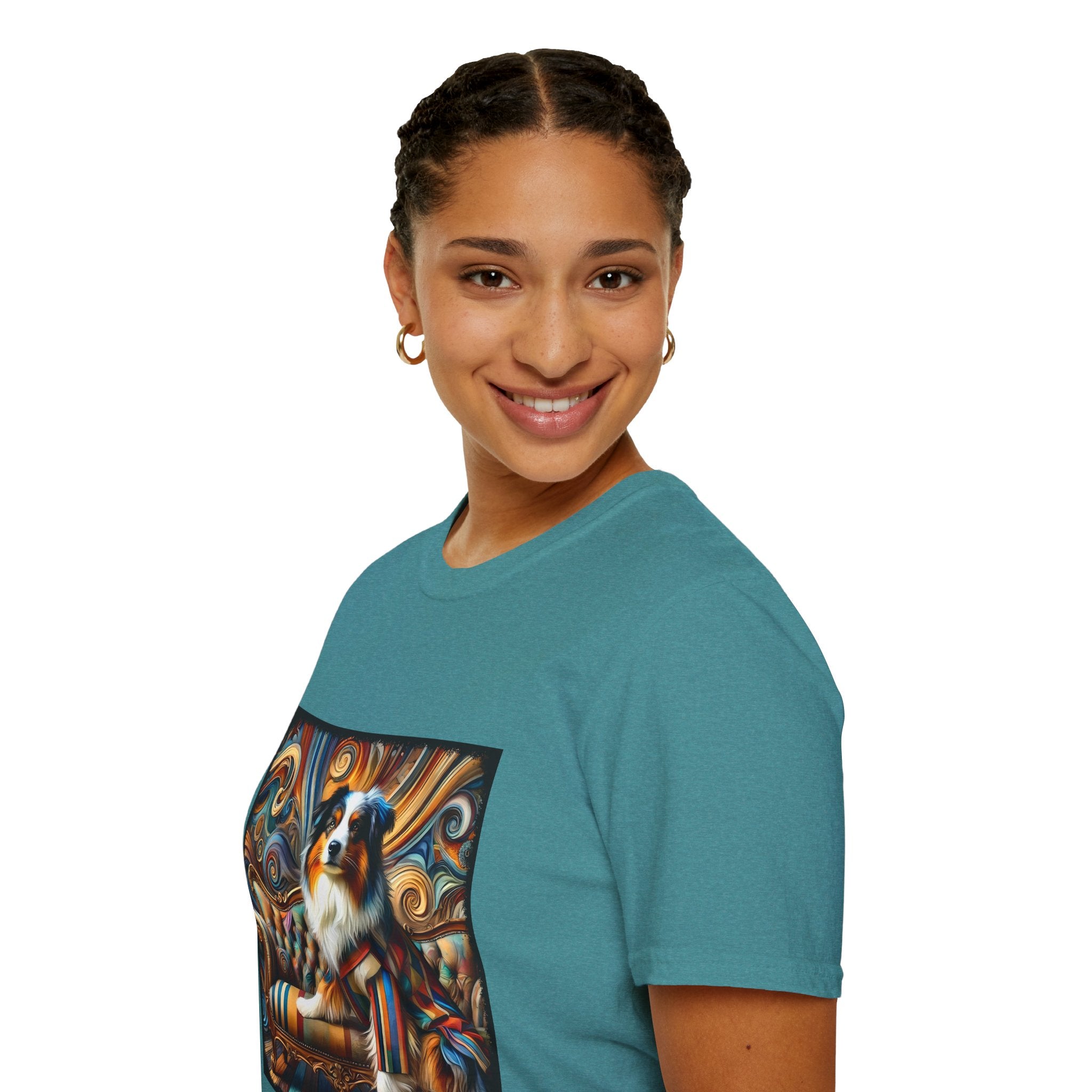 Australian Shepherd Warm Swirl | Unisex Dog T-Shirt