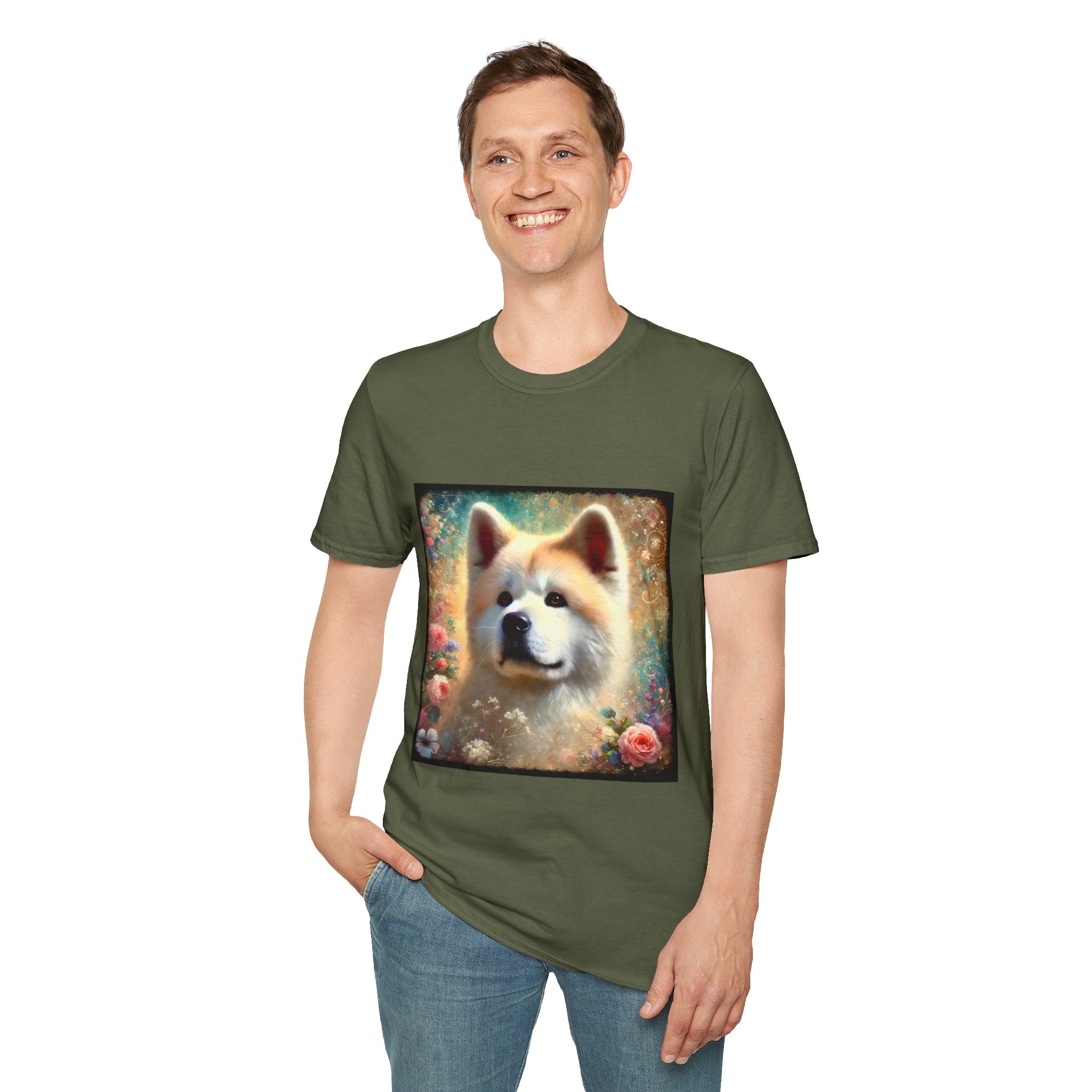 Akita Cosmic Garden | Unisex Dog T-Shirt