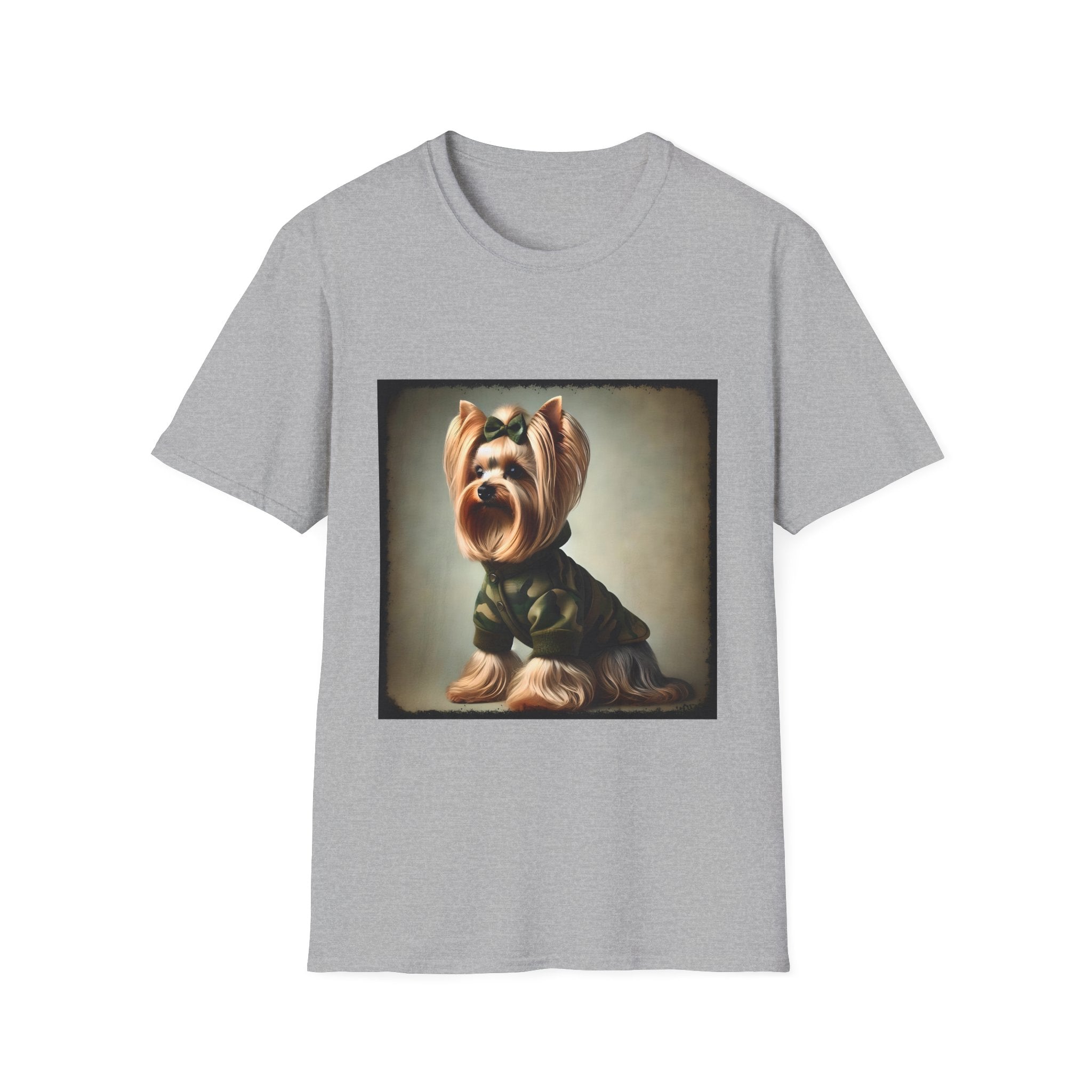 Yorkshire Terrier Green Camo Cutie | Unisex Dog T-Shirt