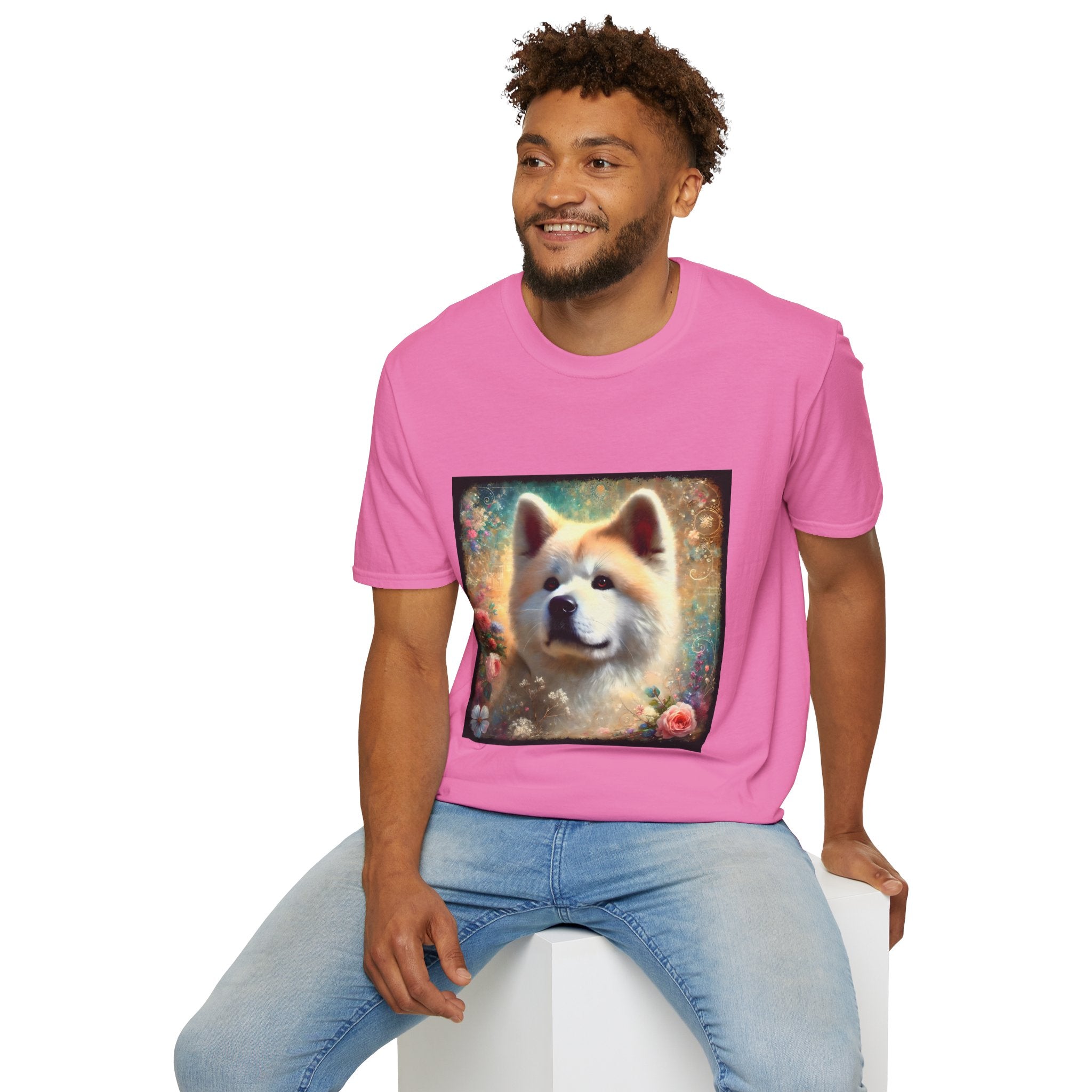 Akita Cosmic Garden | Unisex Dog T-Shirt