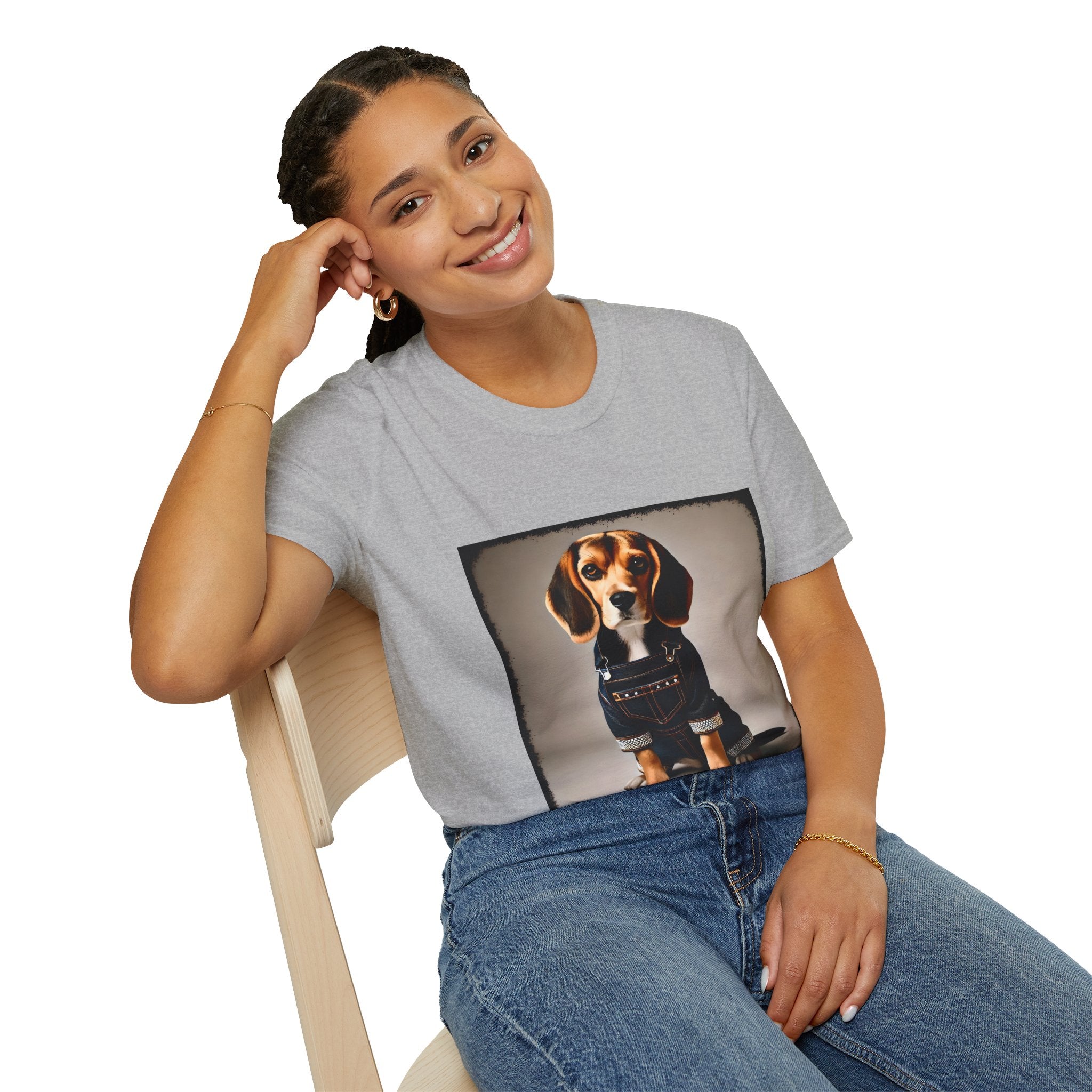 Beagle Denim Dream | Unisex Dog T-Shirt
