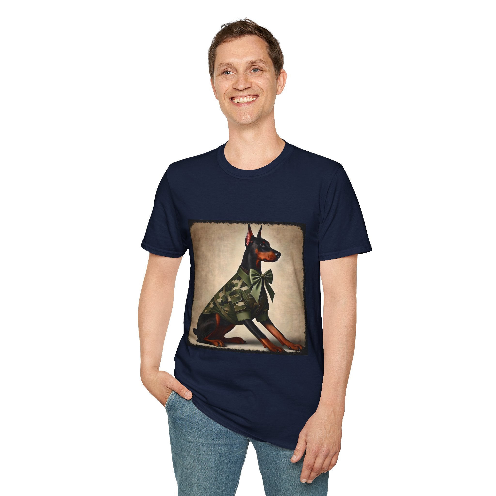 Doberman Pinscher Camo Cutie | Unisex Dog T-Shirt