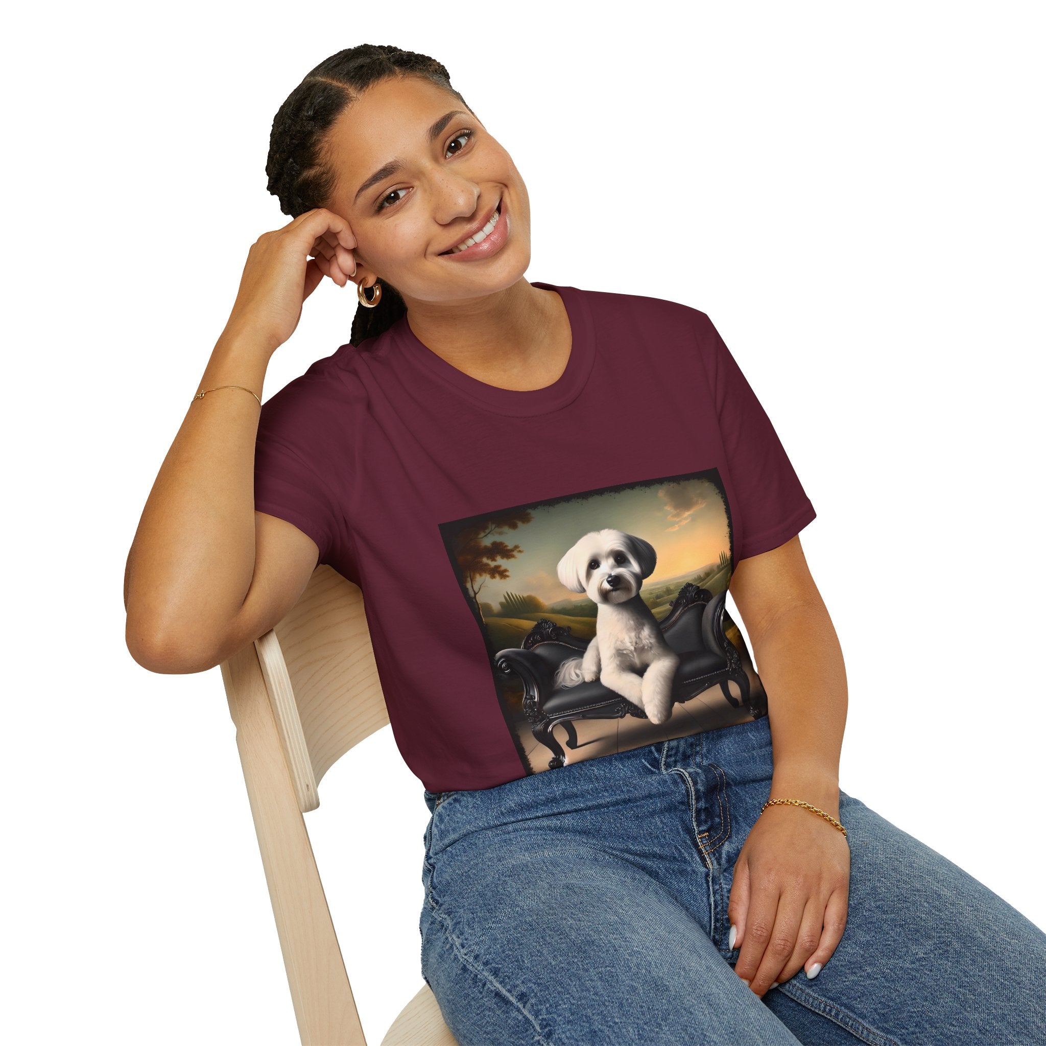 Havanese Posh Portrait |  Unisex Dog T-Shirt