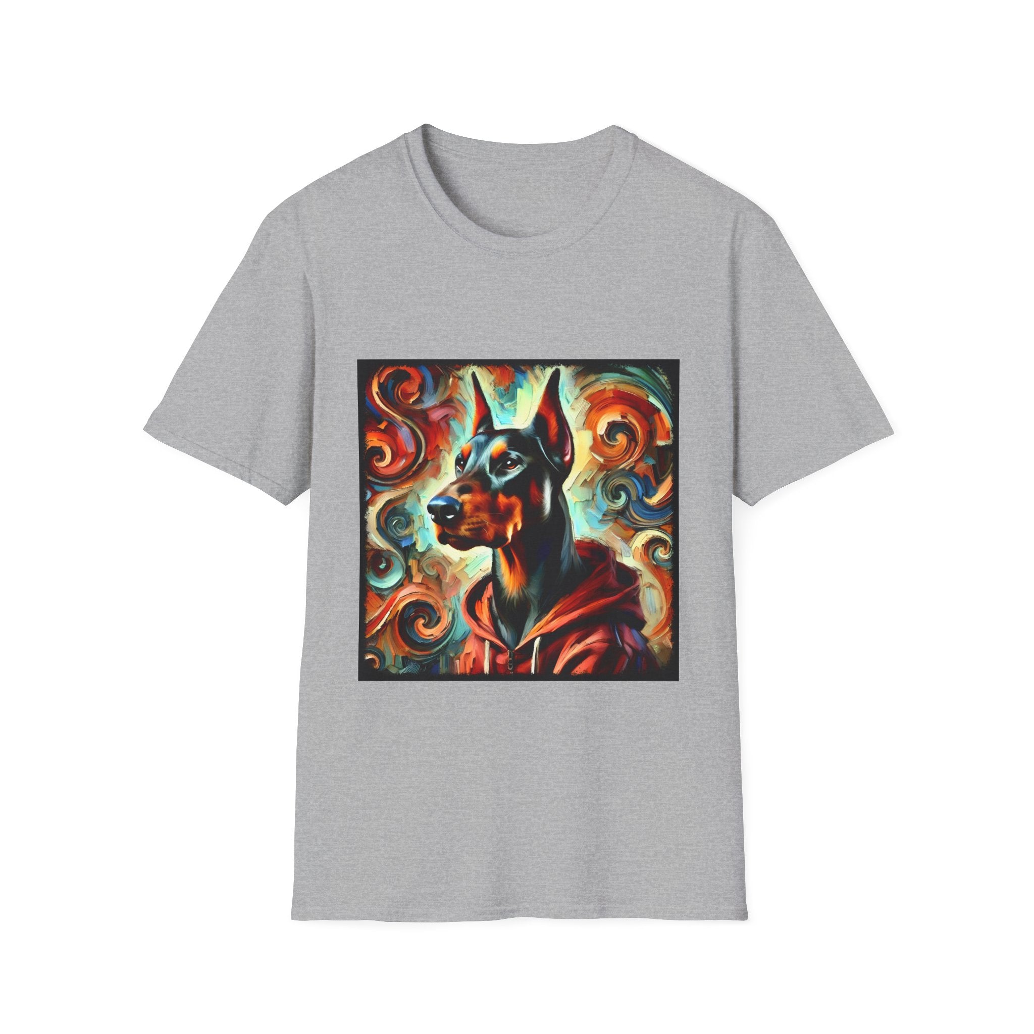 Doberman Pinscher Urban Swirl | Unisex Dog T-Shirt