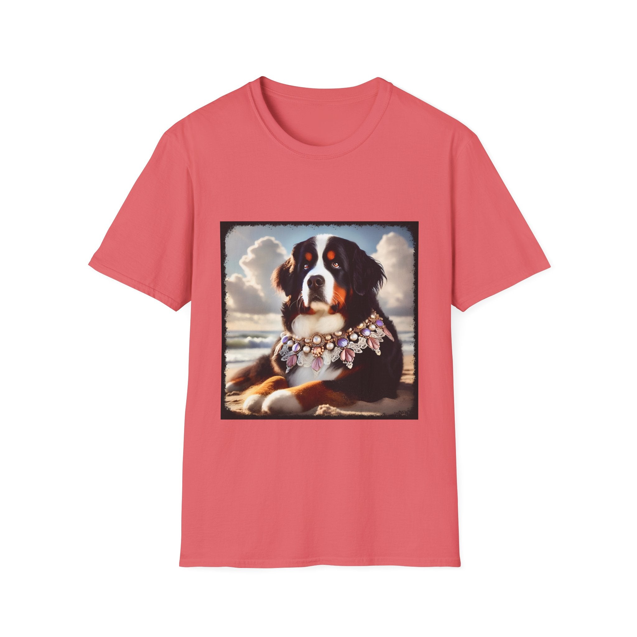 Bernese Mountain Dog Beach Belle | Unisex Dog T-Shirt