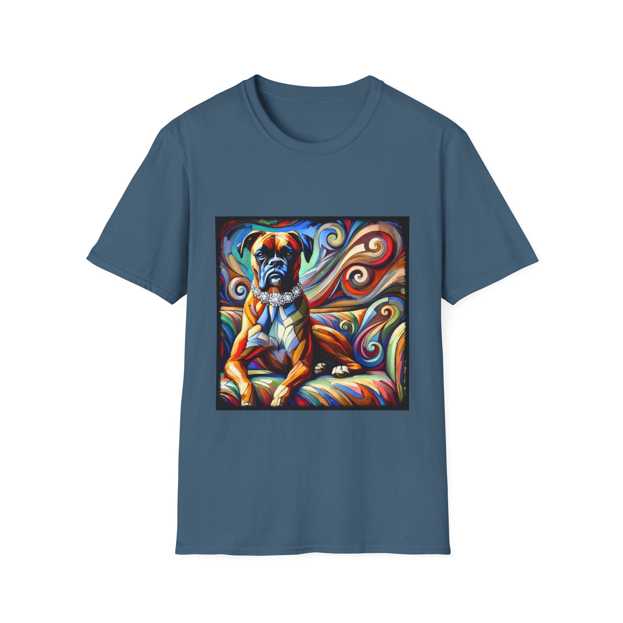 Boxer Diamond Swirl | Unisex Dog T-Shirt